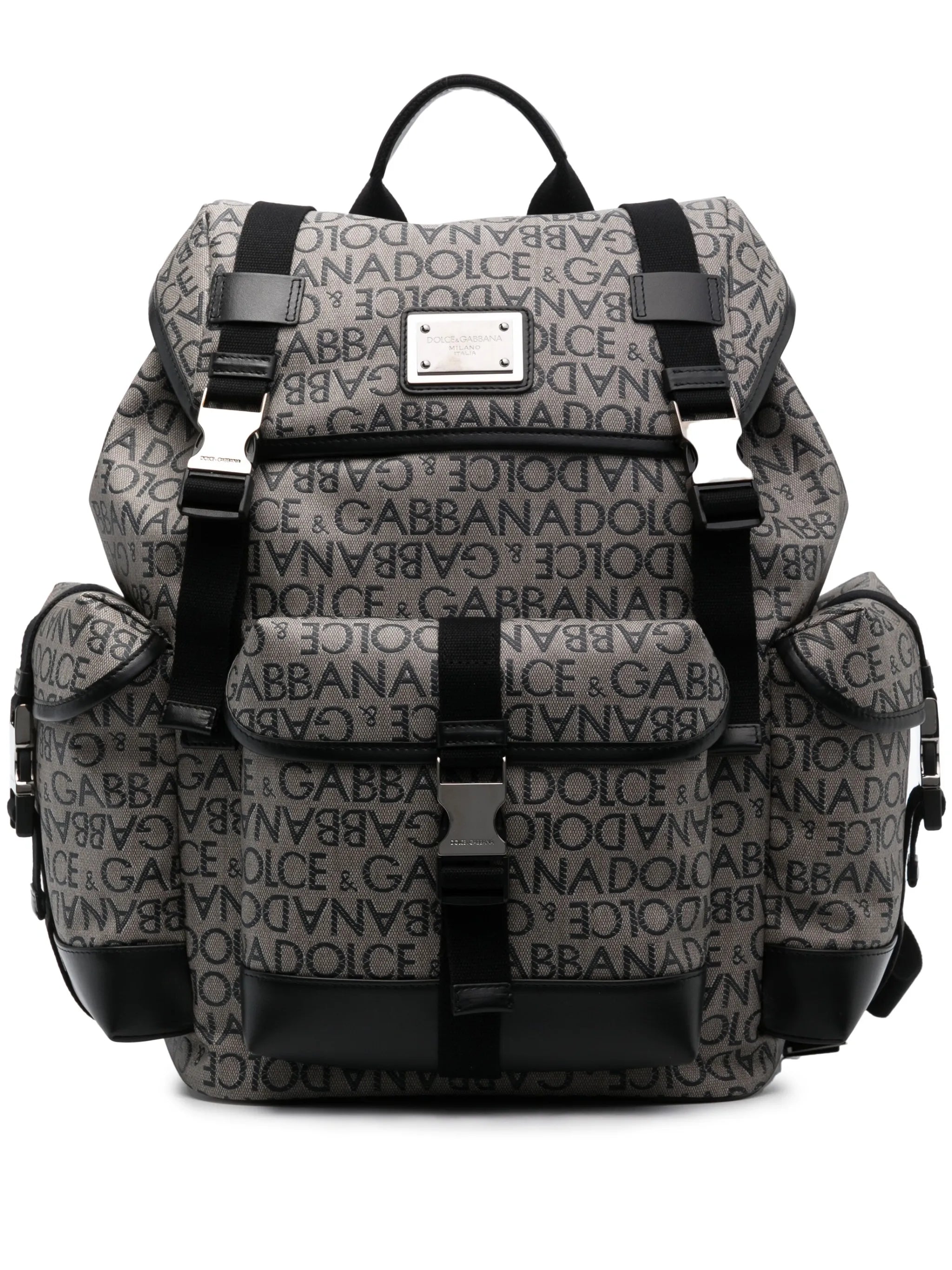 logo jacquard backpack