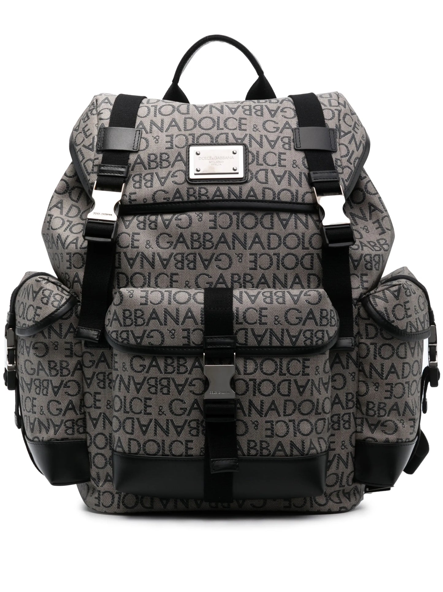 logo jacquard backpack