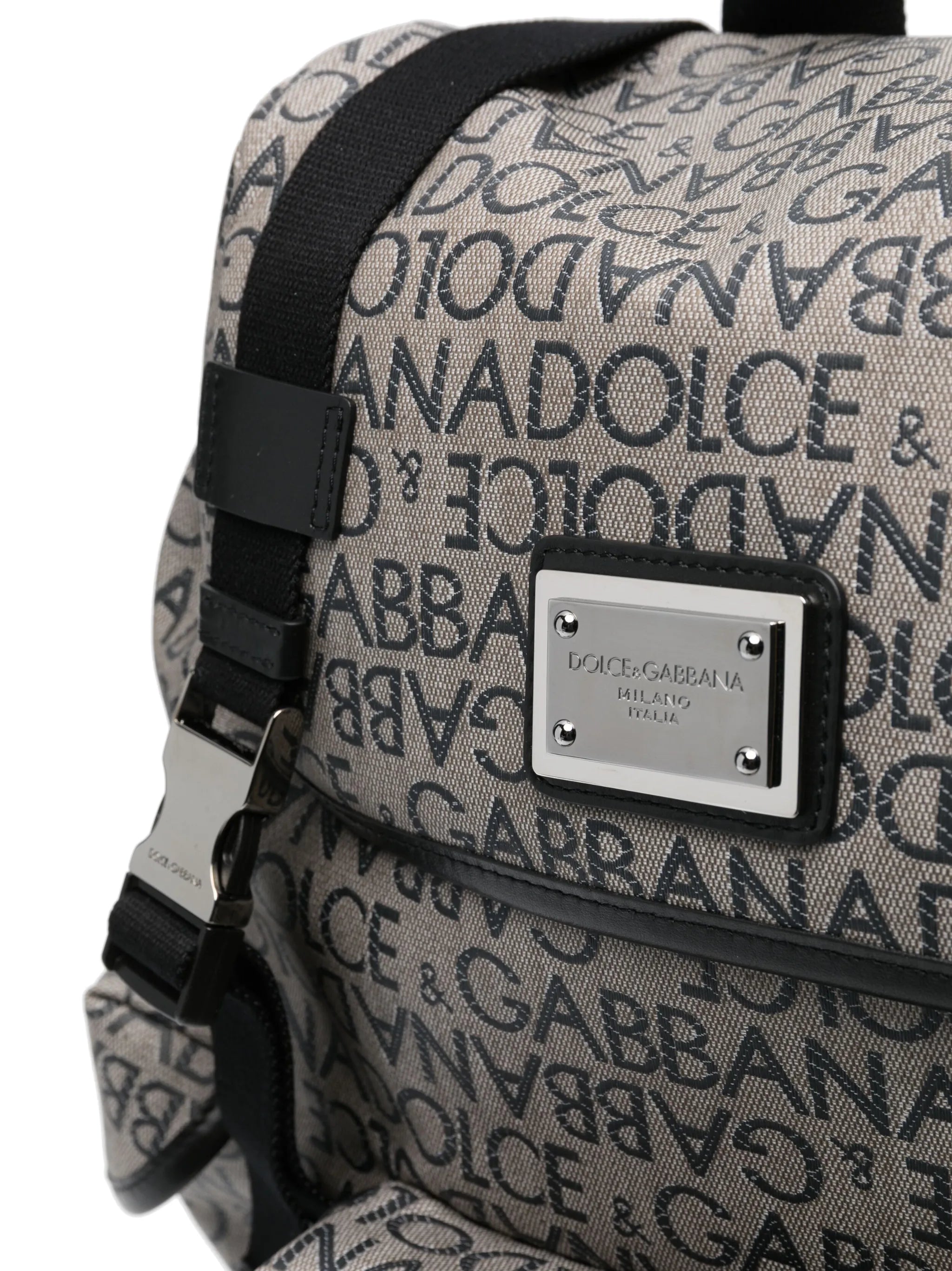 logo jacquard backpack