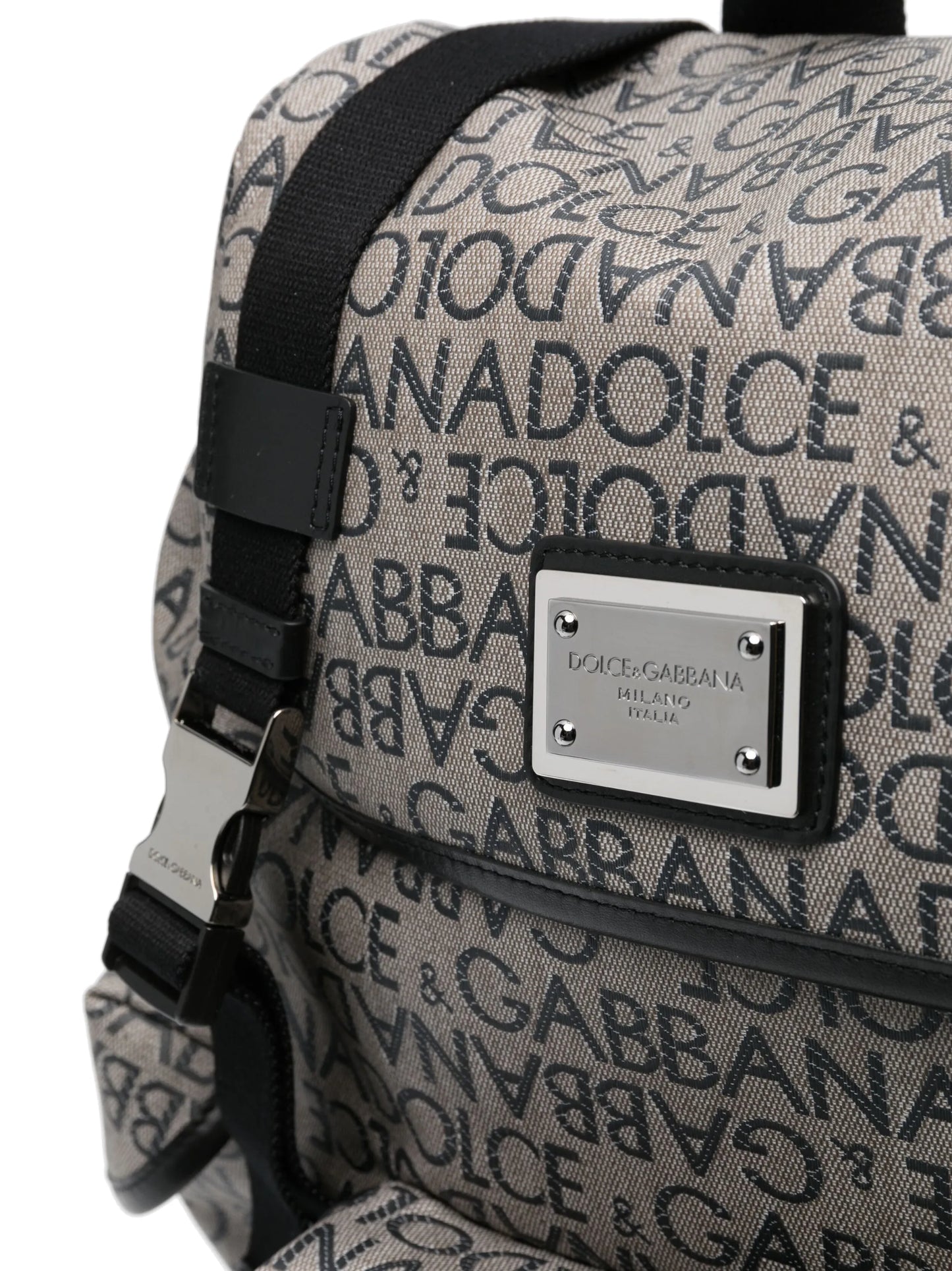 logo jacquard backpack
