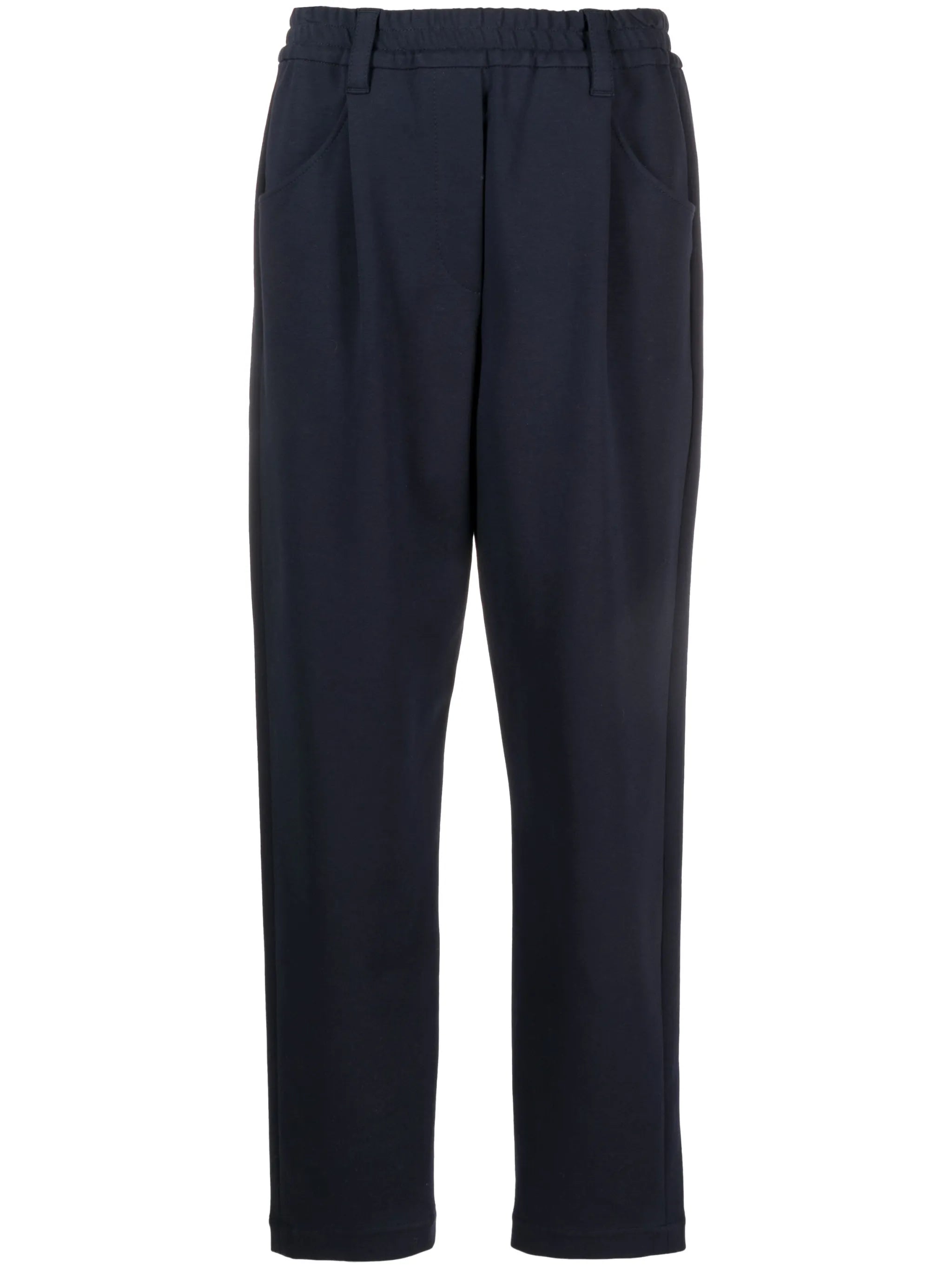 elasticated-waist trousers