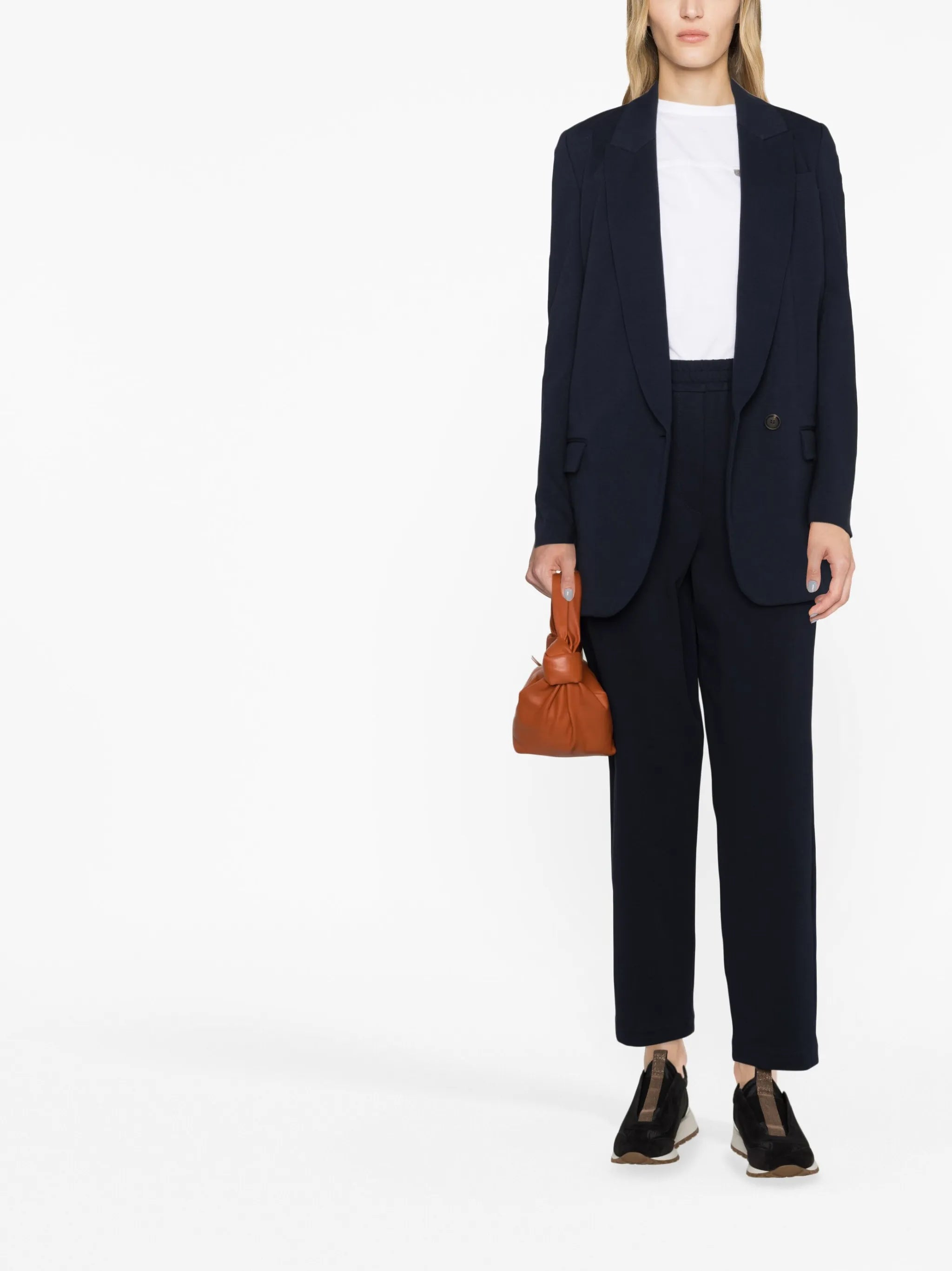 elasticated-waist trousers