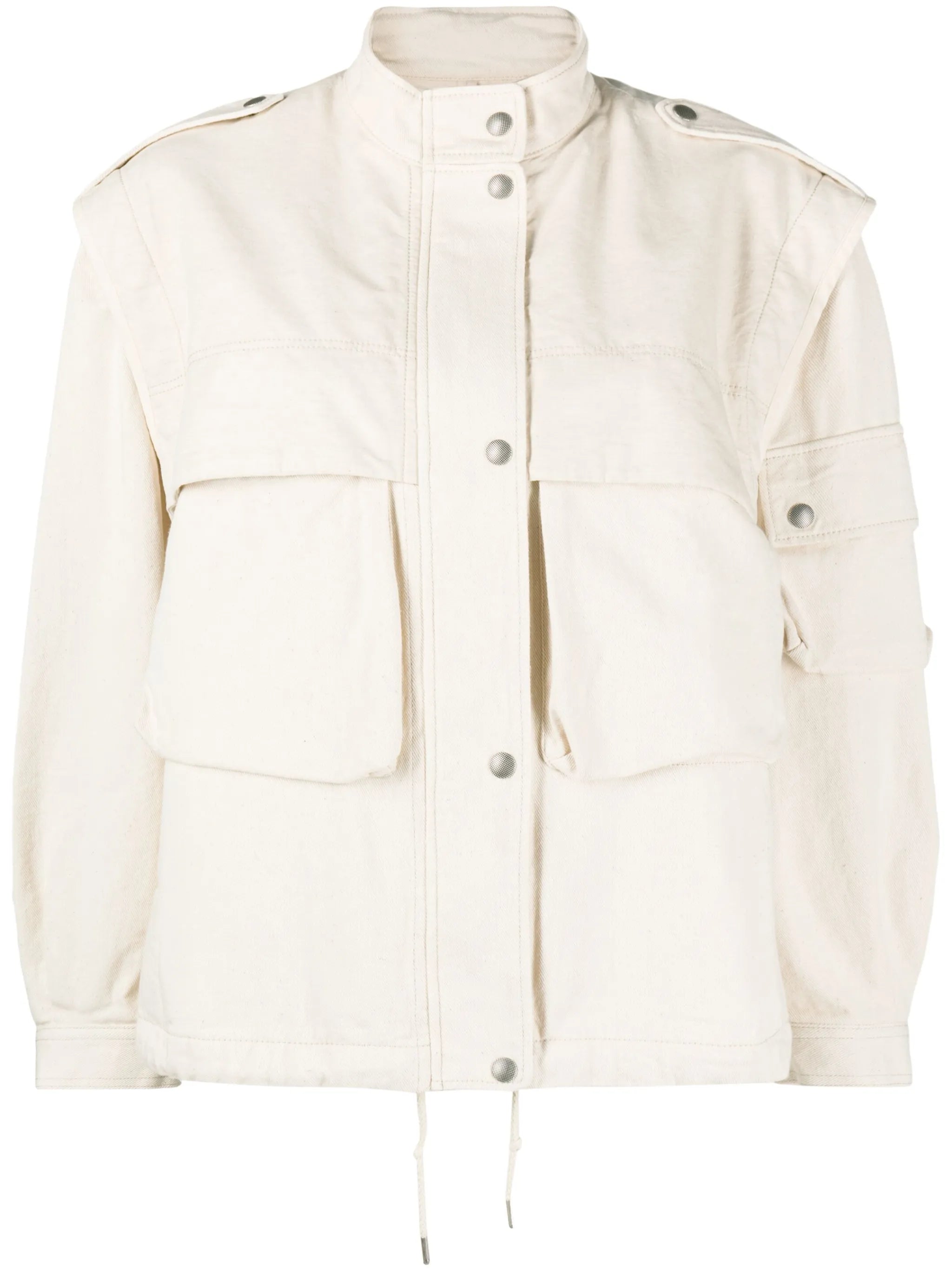 button-up cotton jacket