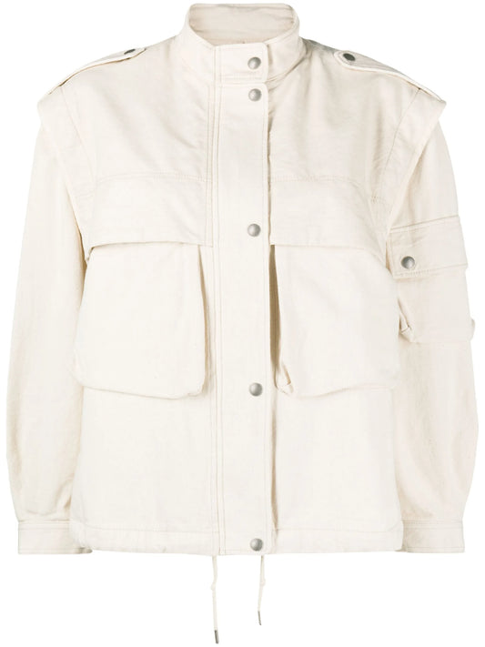 button-up cotton jacket