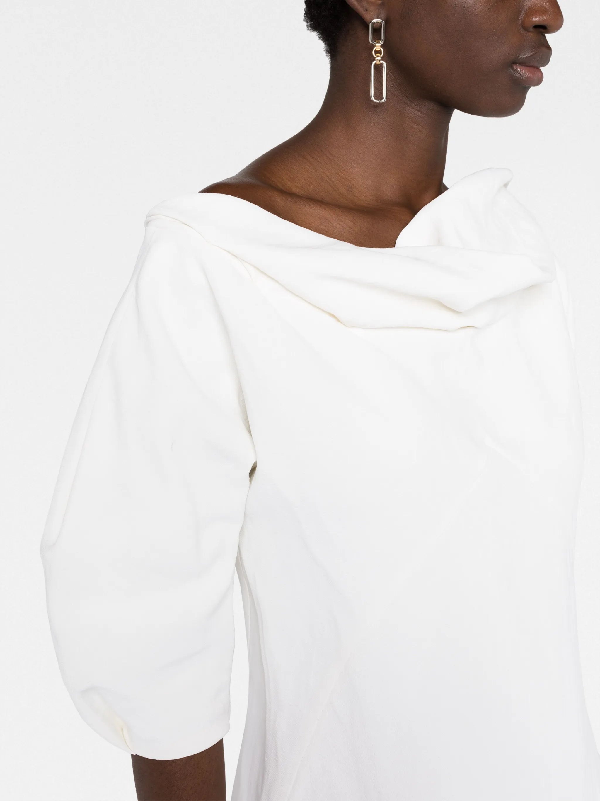 ruched-detail short dress