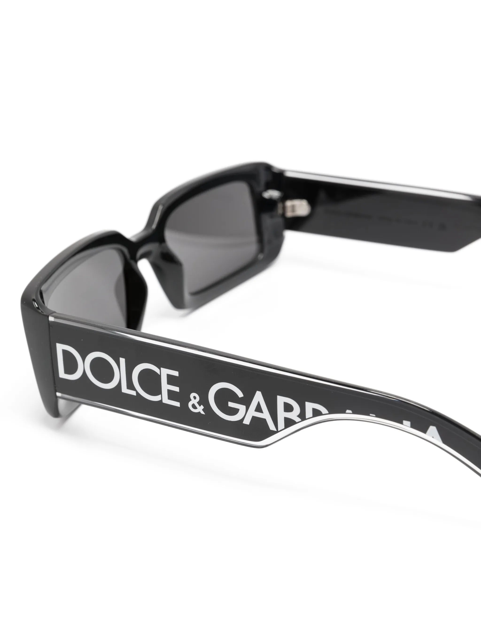 logo-print rectangle-frame sunglasses