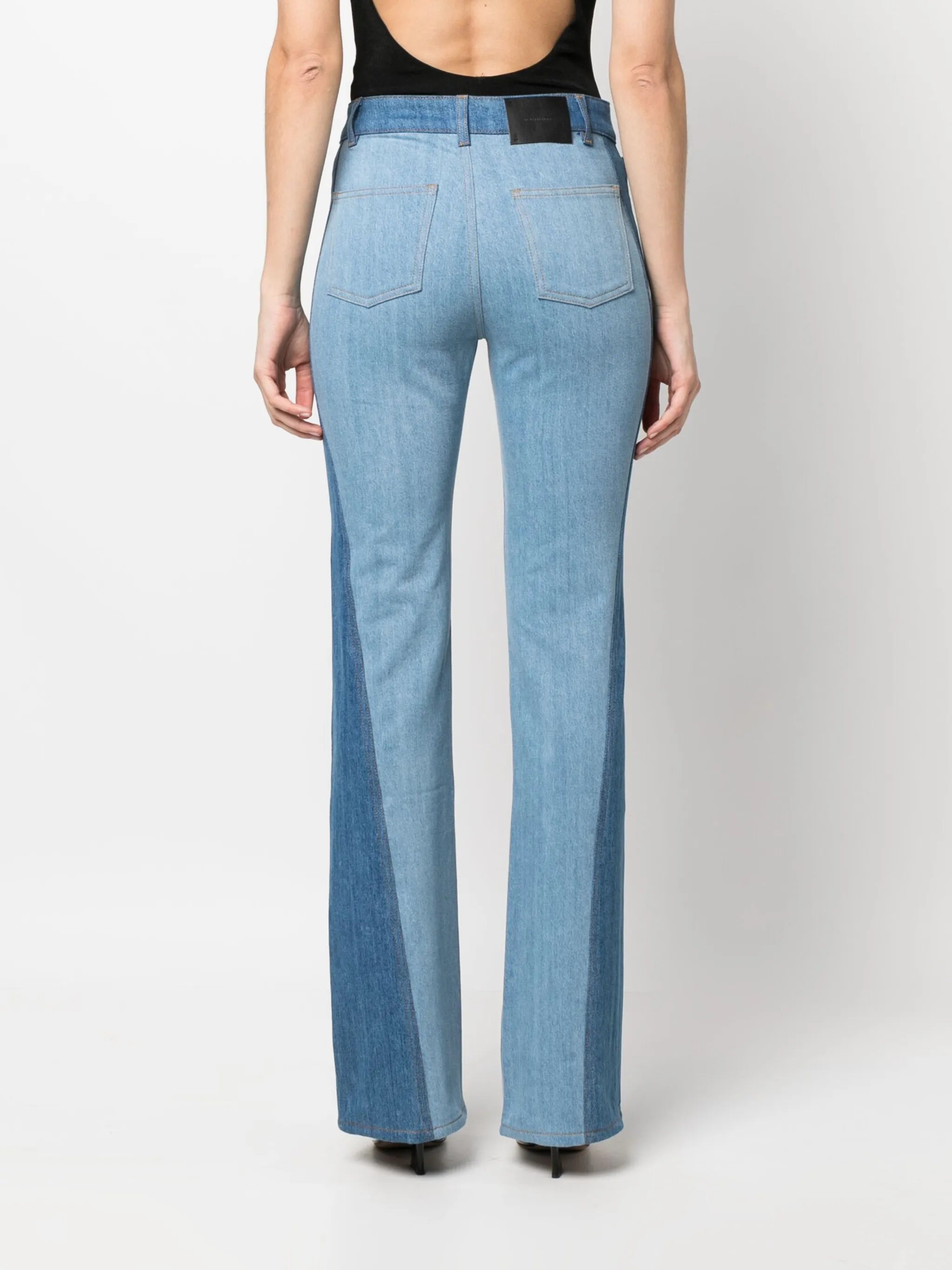 flared denim jeans