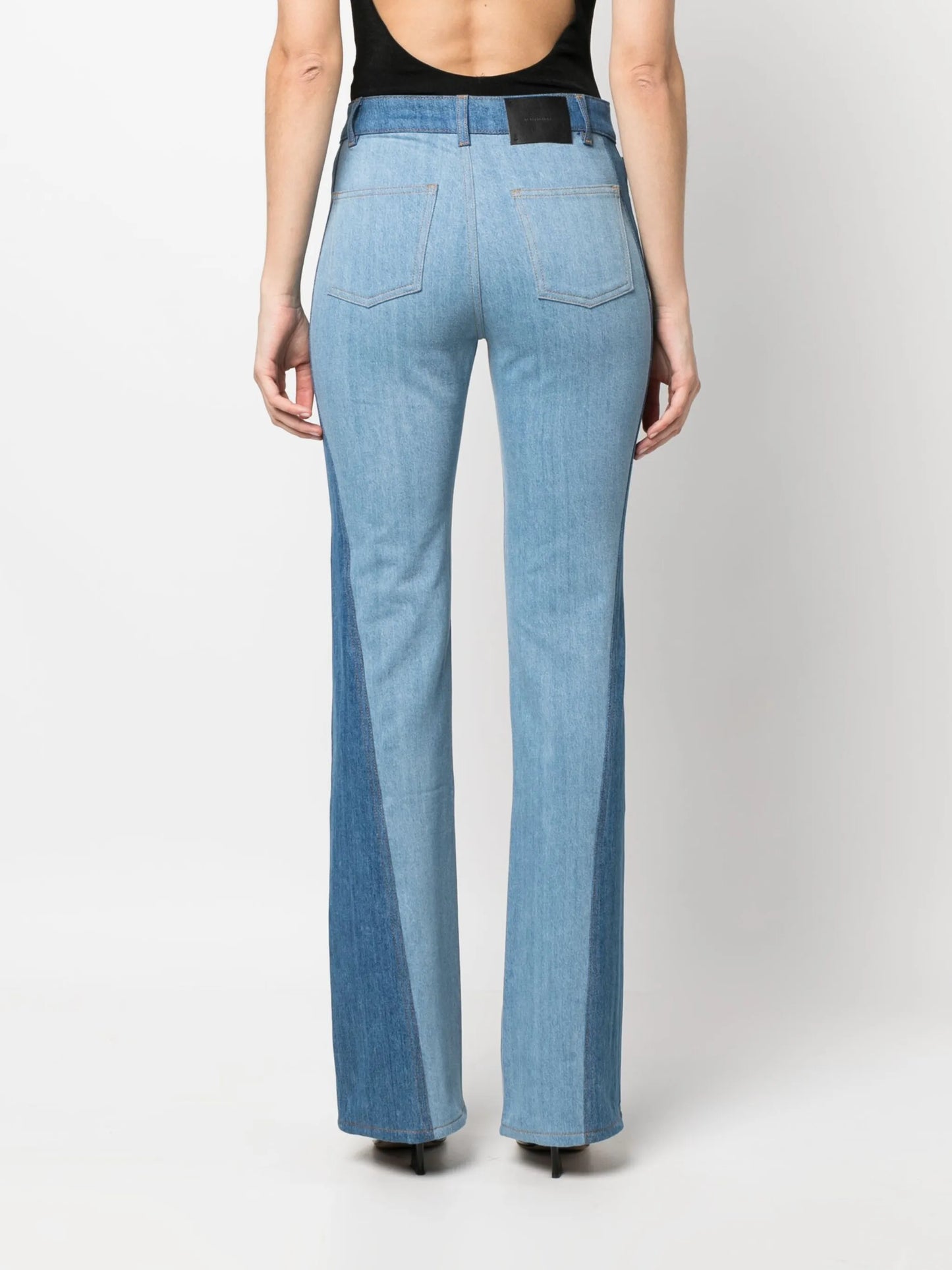 flared denim jeans