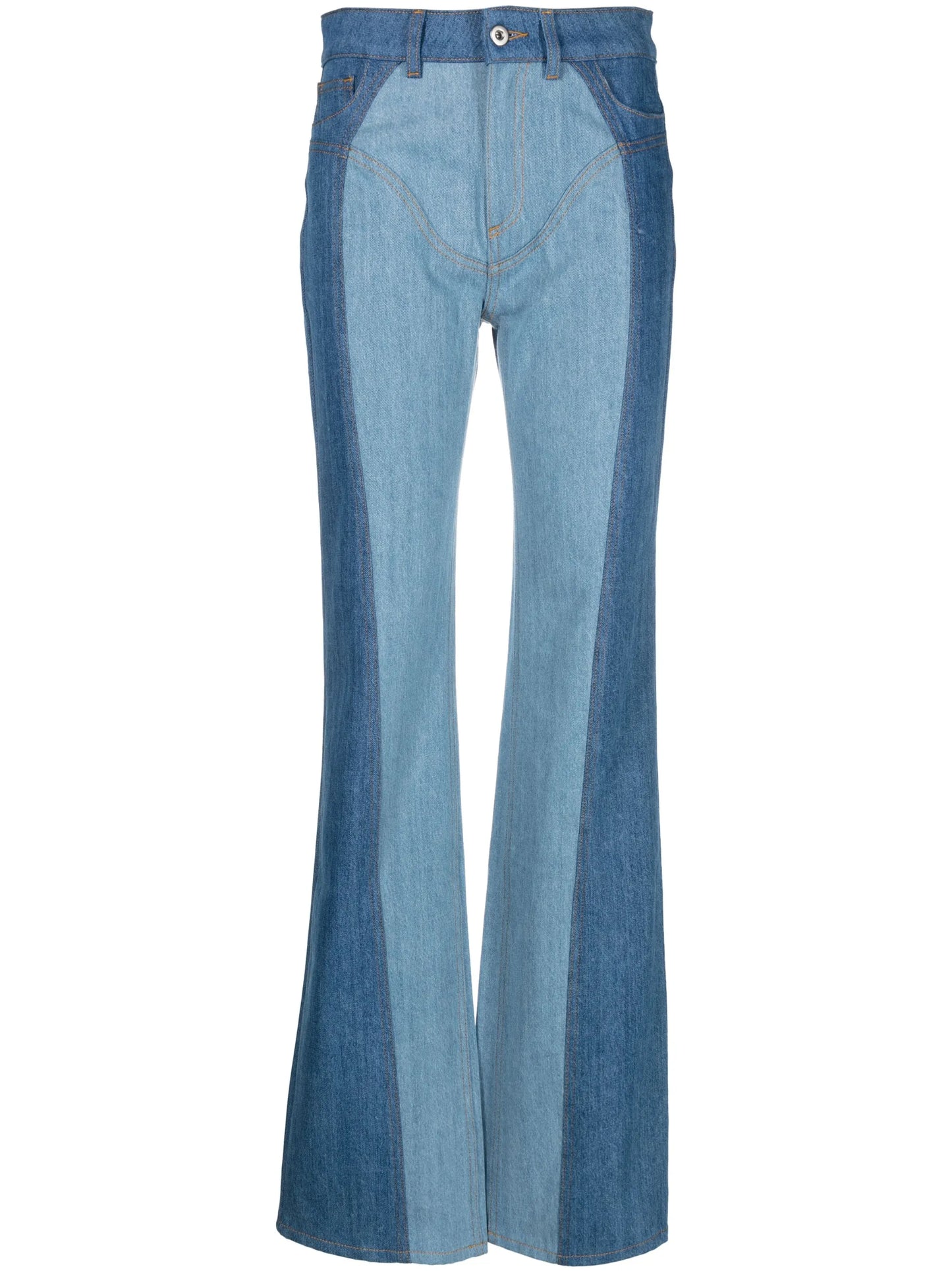 flared denim jeans