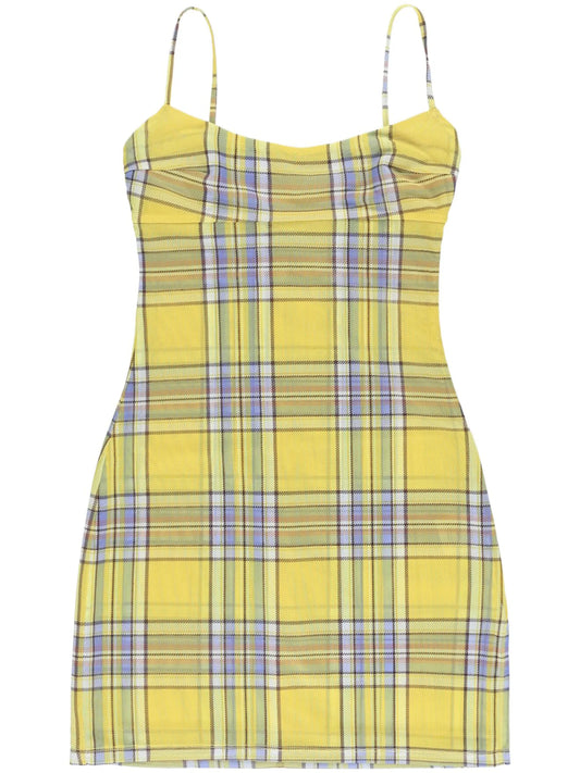 Anya checked minidress
