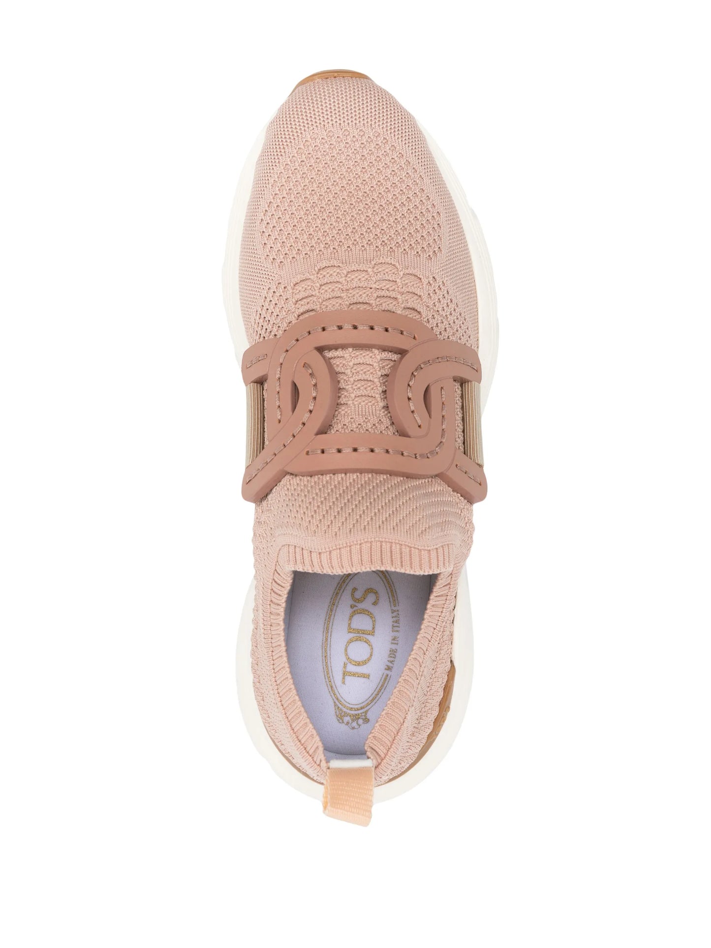chain-embellished woven sneakers