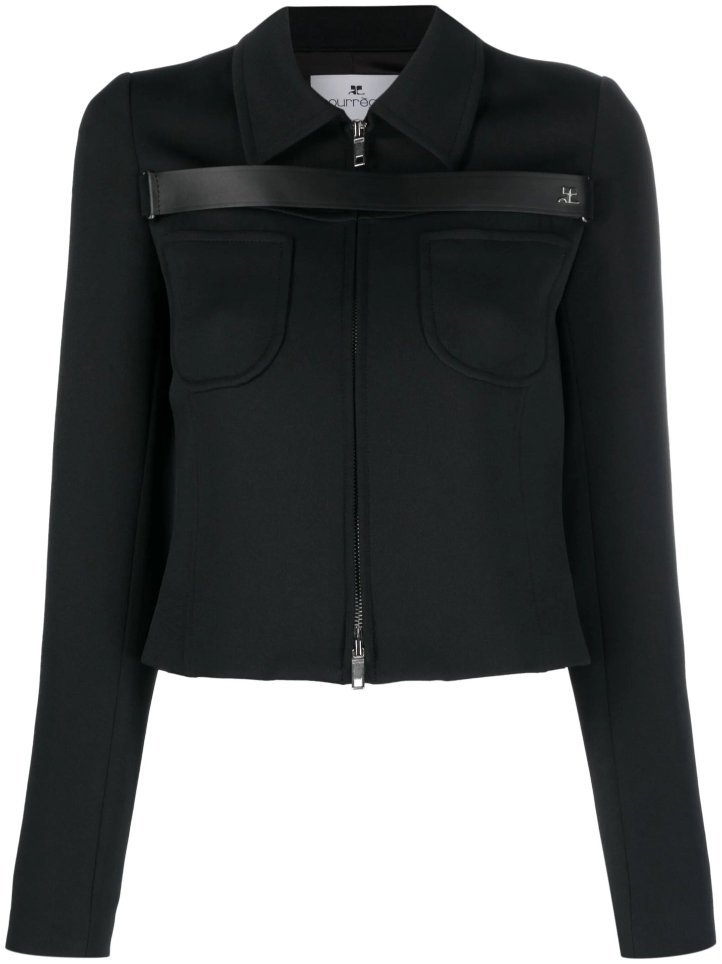 logo-plaque cropped jacket