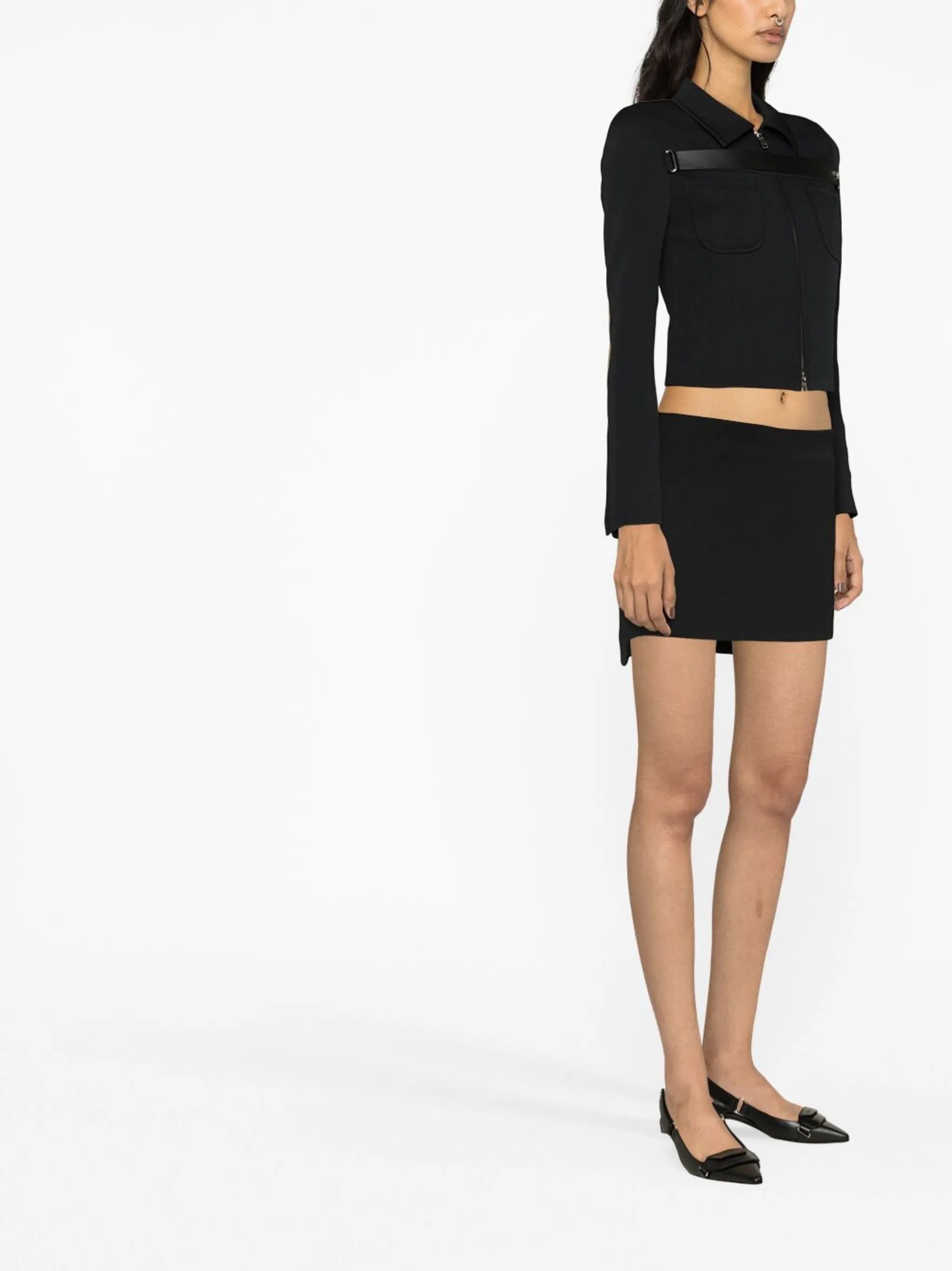 logo-plaque cropped jacket
