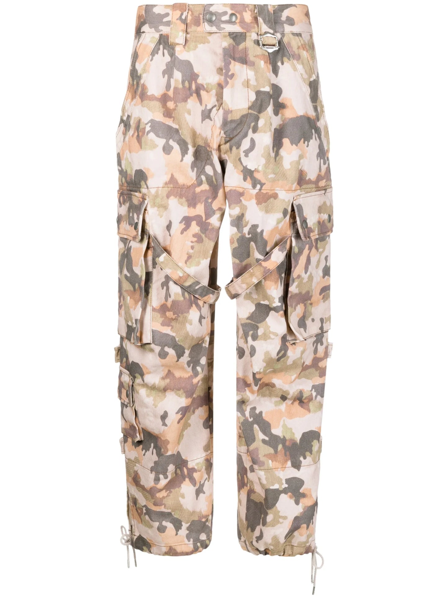 Elore abstract-print cotton trousers