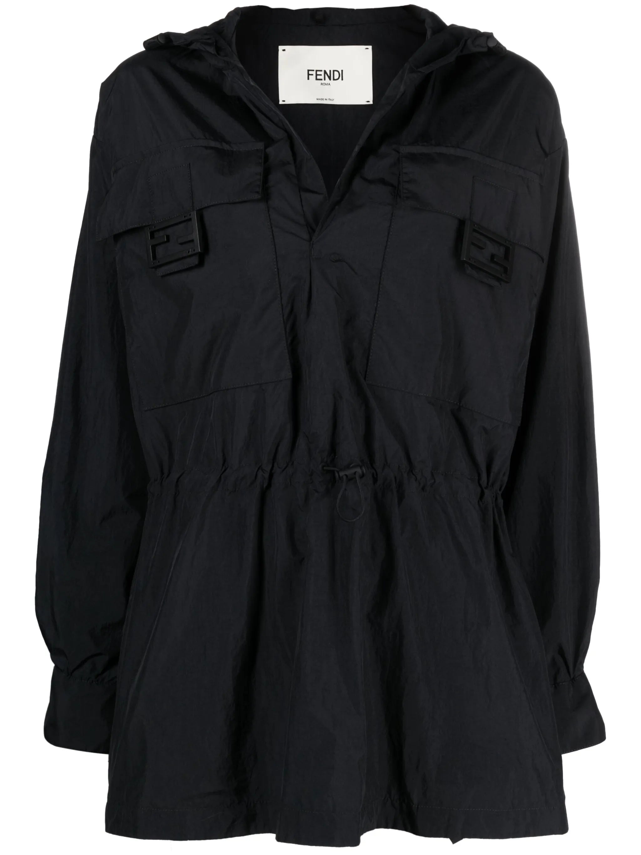 drawstring-hood jacket