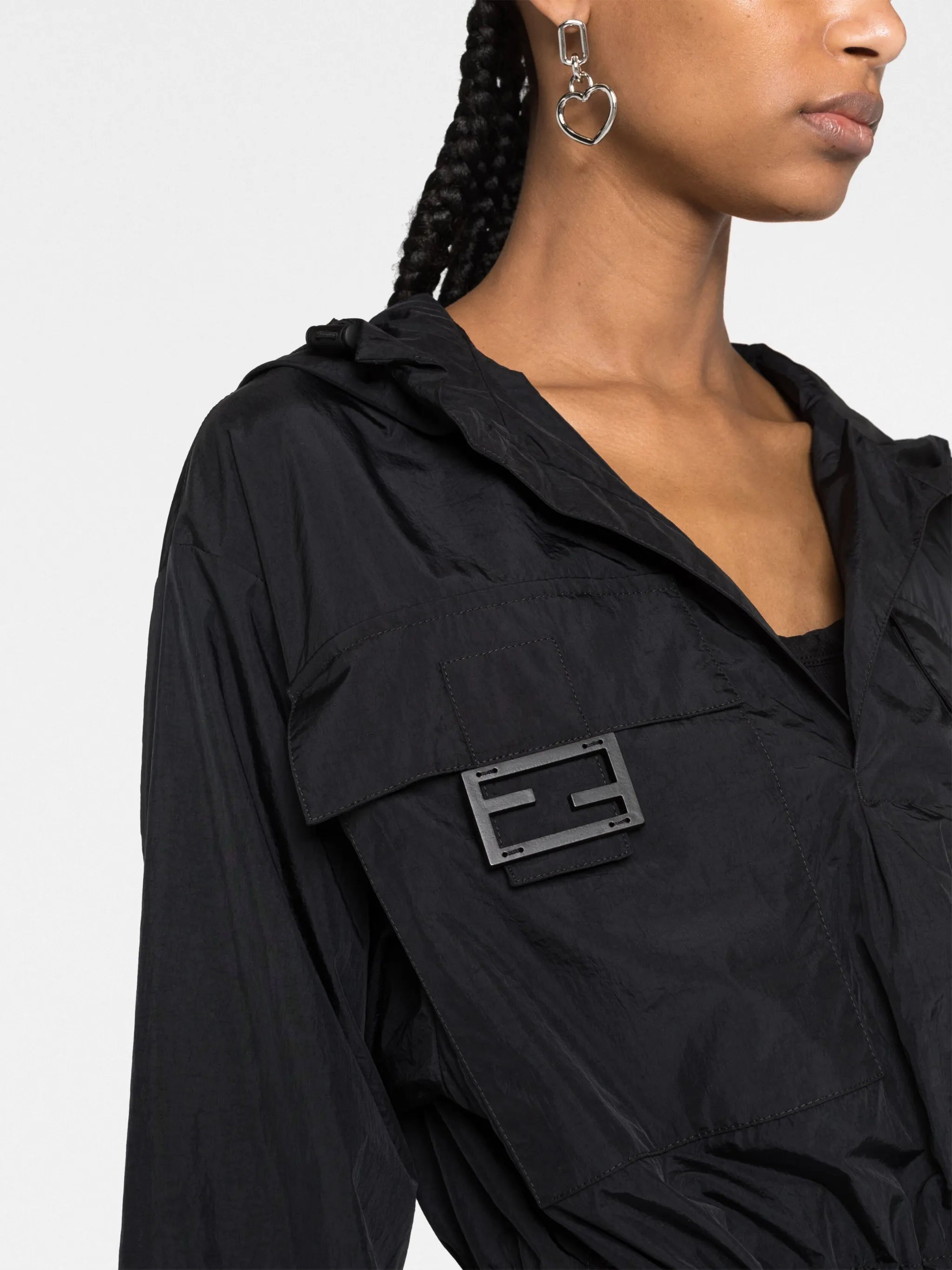 drawstring-hood jacket
