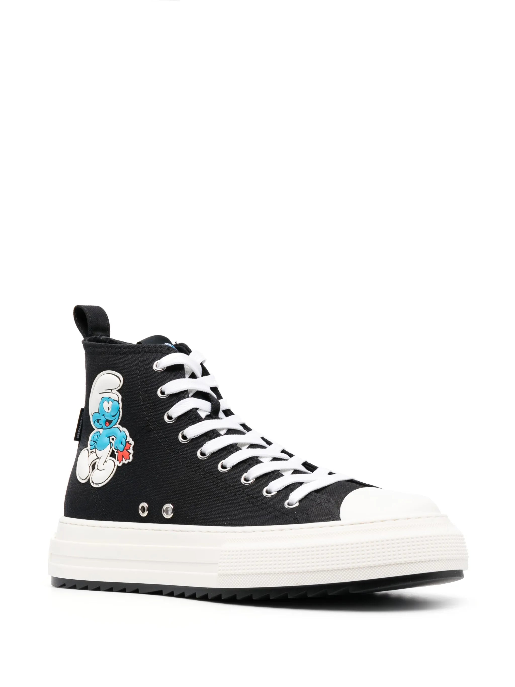 x Smurfs high-top cotton sneakers