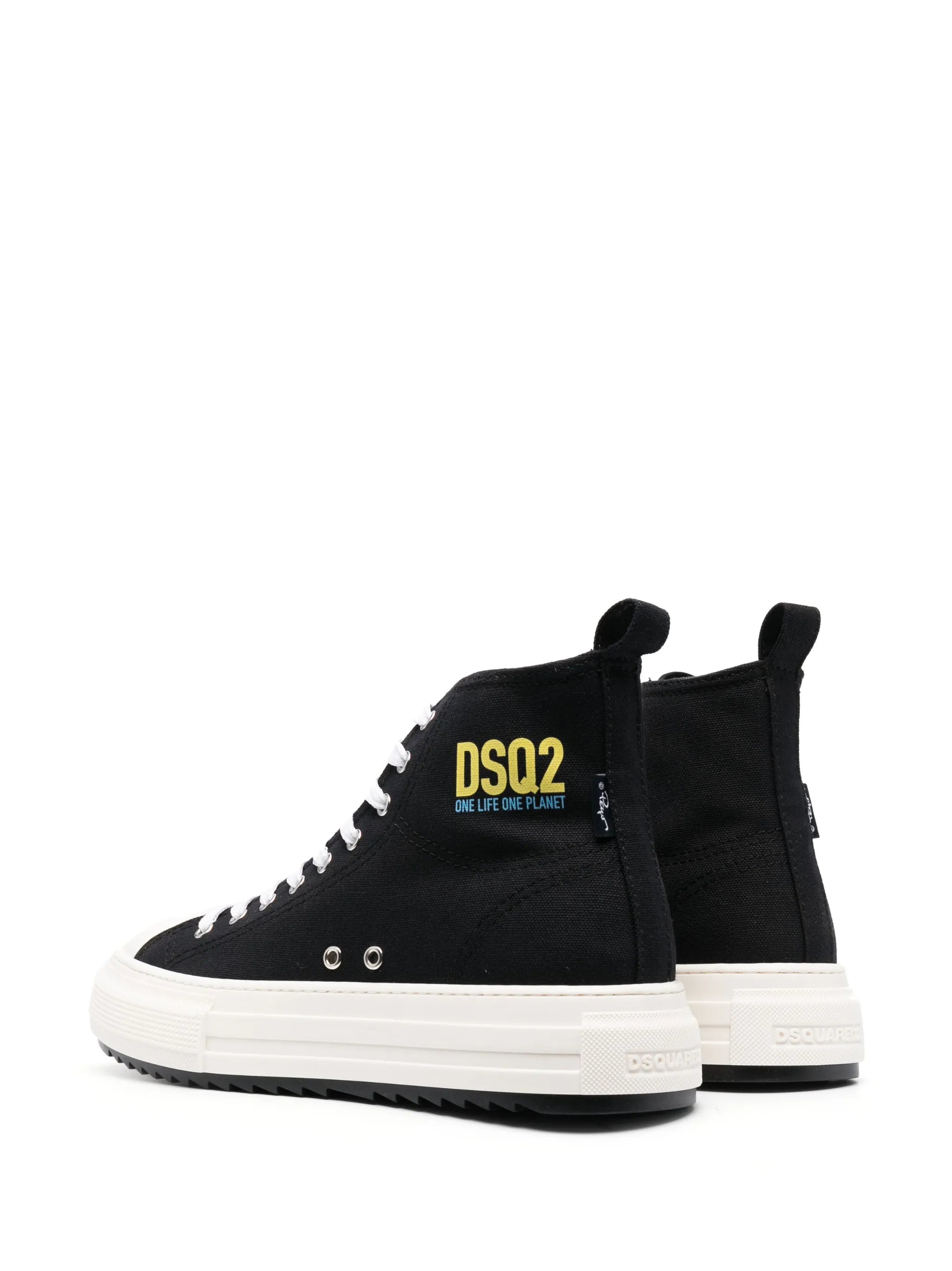 x Smurfs high-top cotton sneakers
