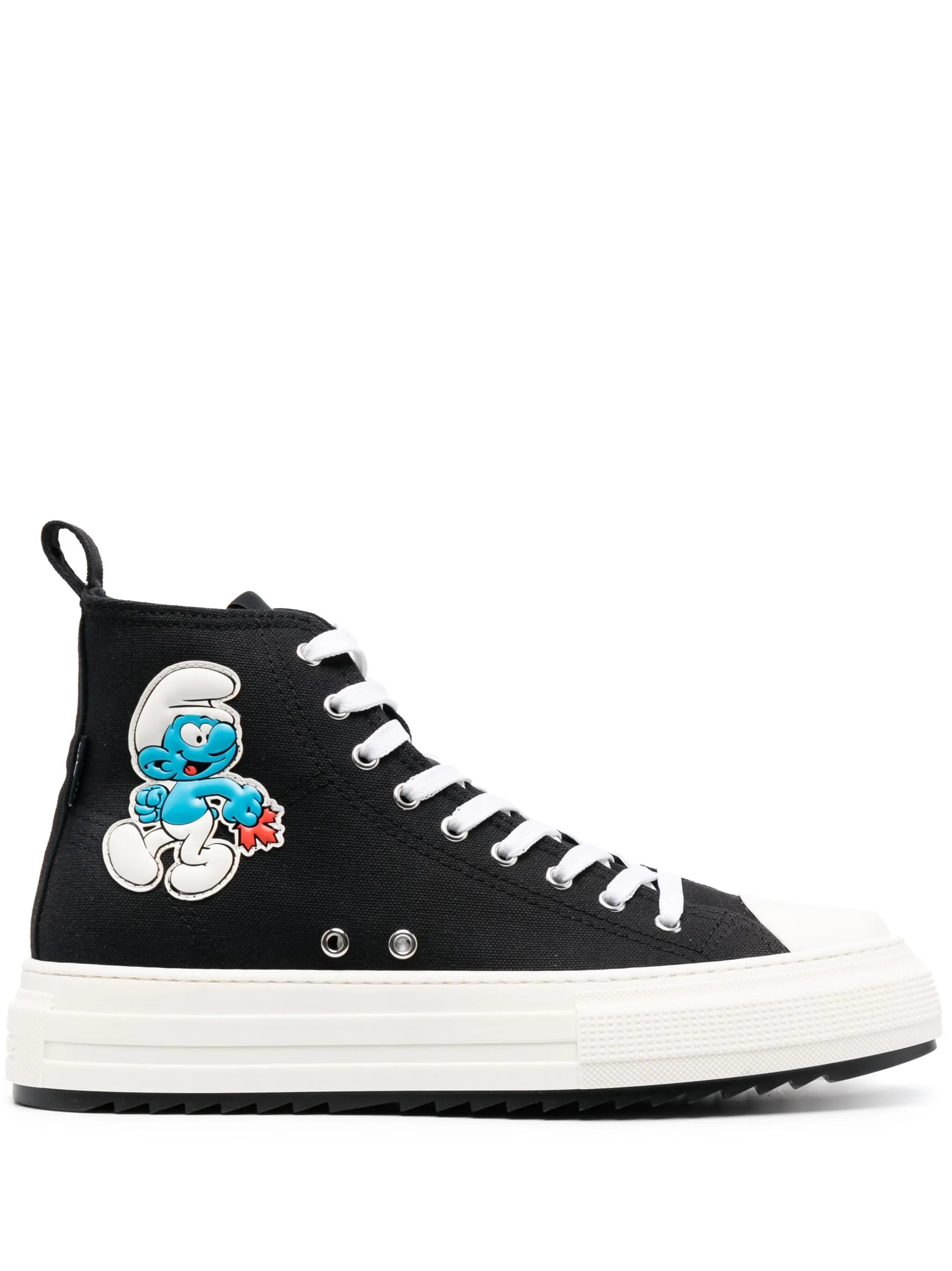 x Smurfs high-top cotton sneakers