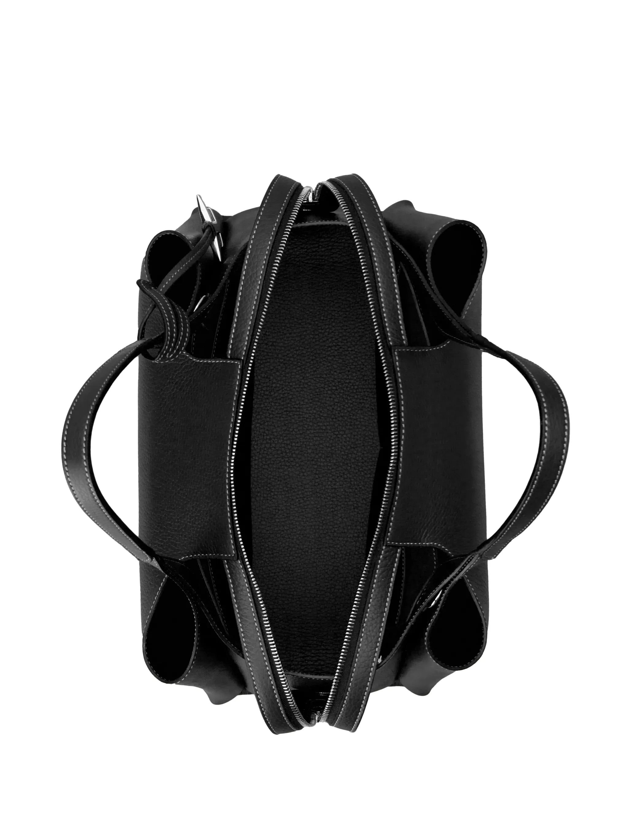 logo-pendant leather shoulder bag