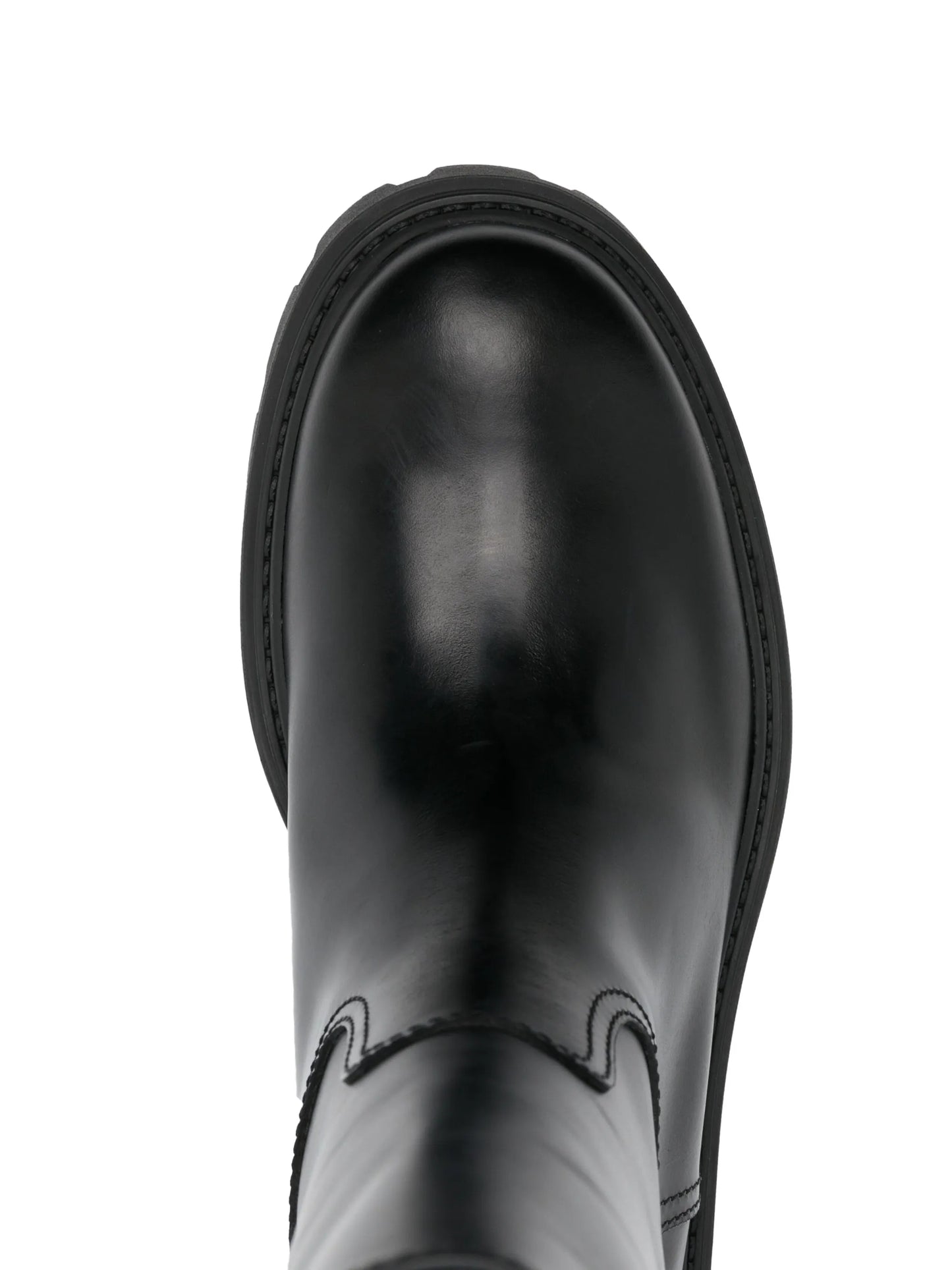 buckle-detail leather boots