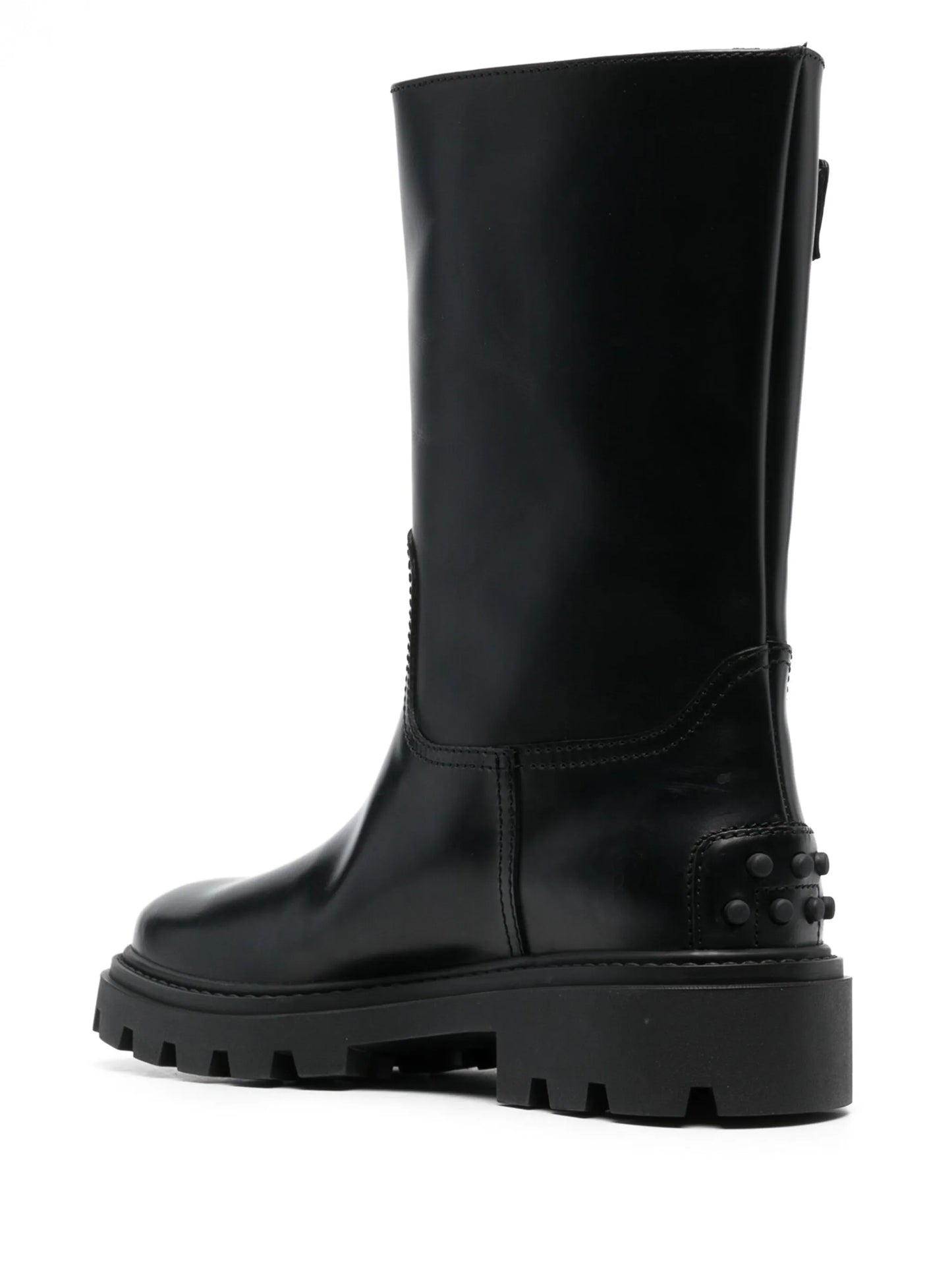 buckle-detail leather boots
