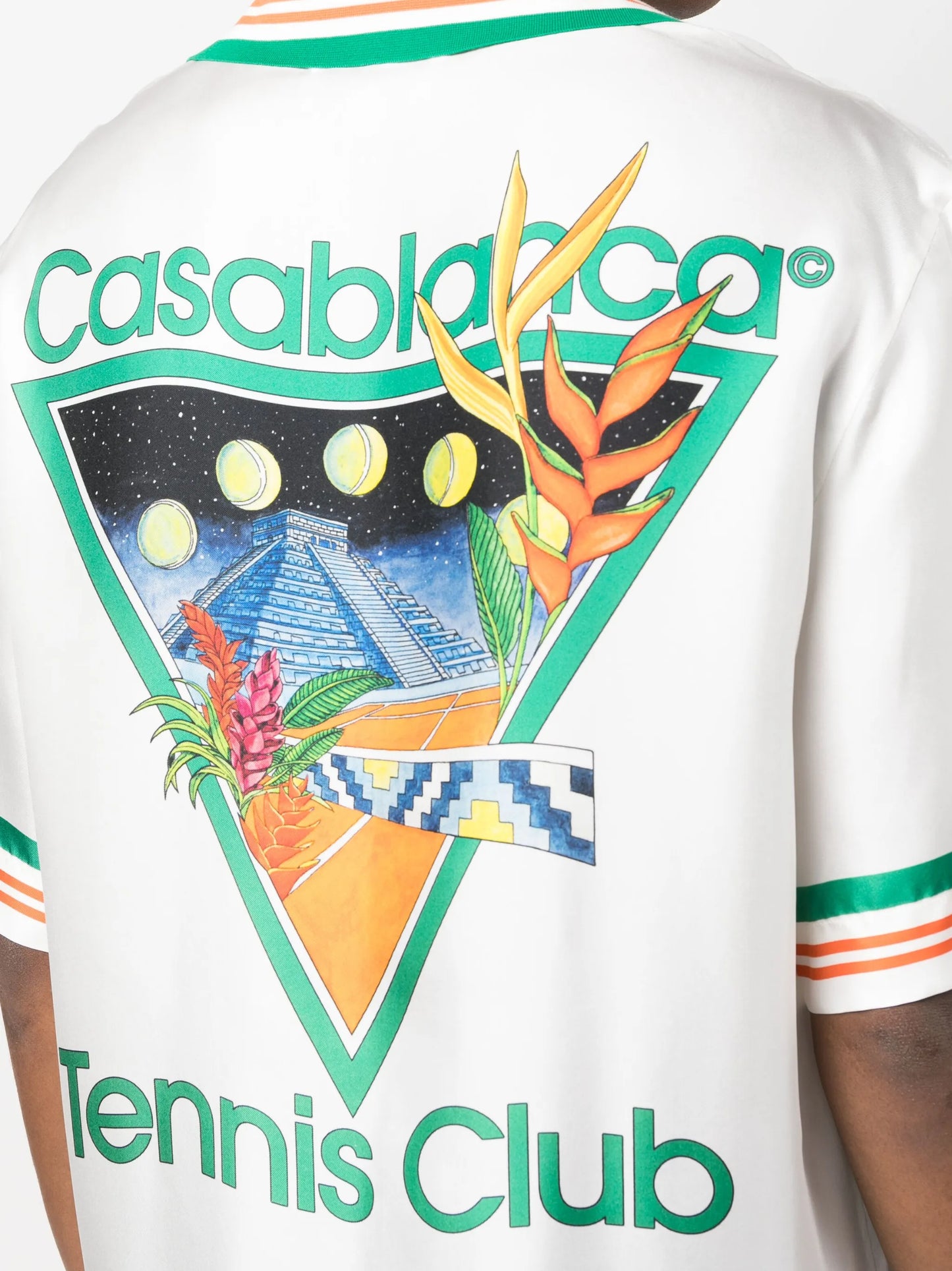 Tennis Club Icon silk shirt