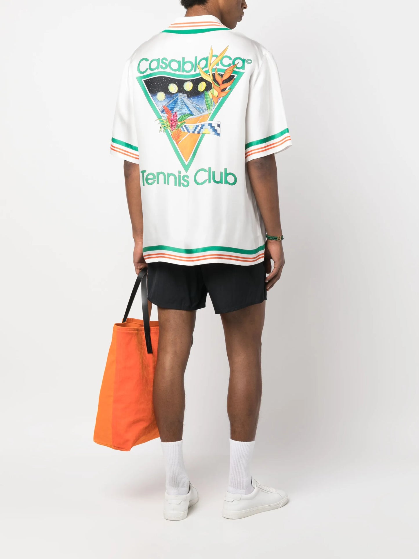 Tennis Club Icon silk shirt