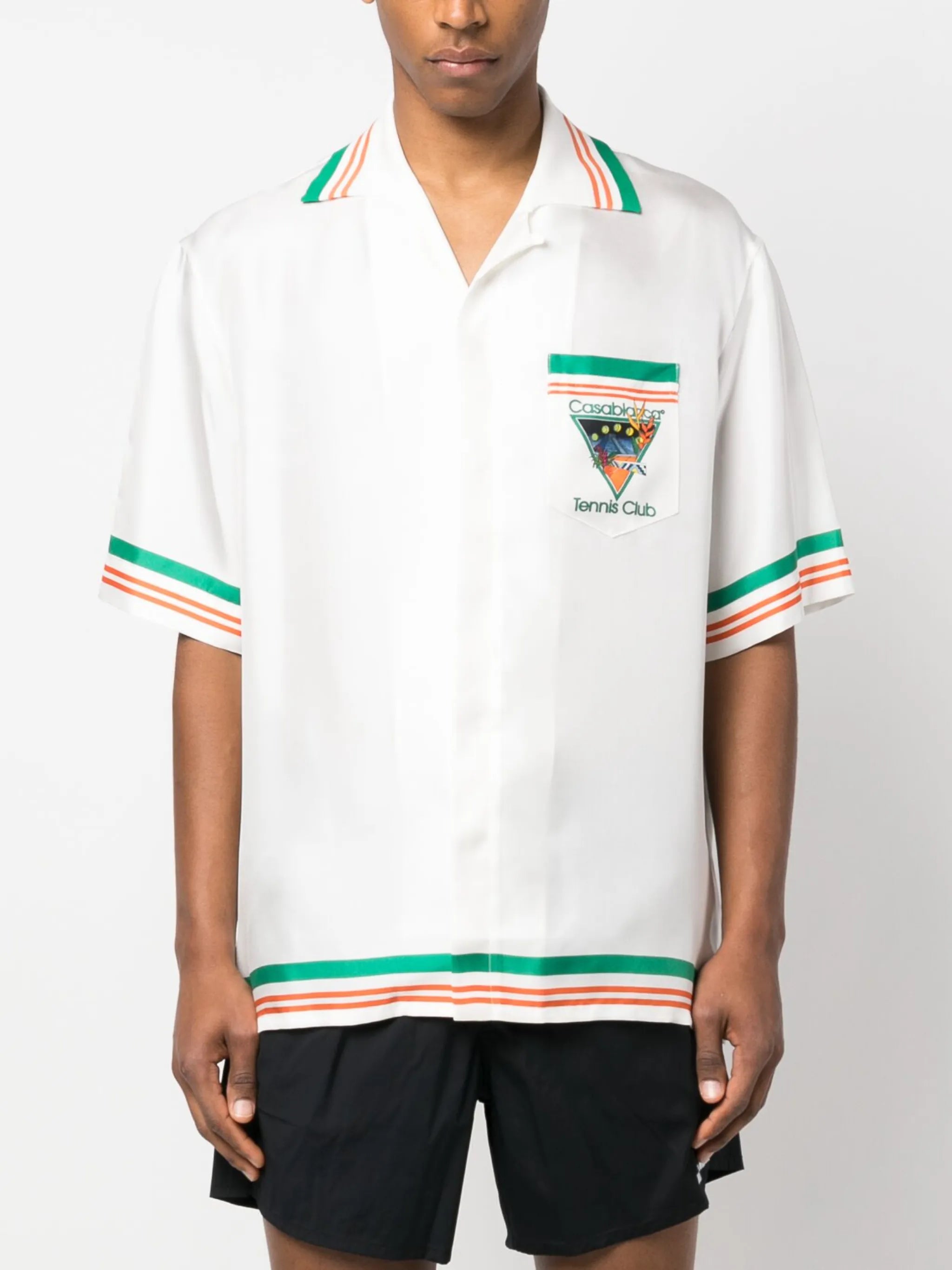 Tennis Club Icon silk shirt