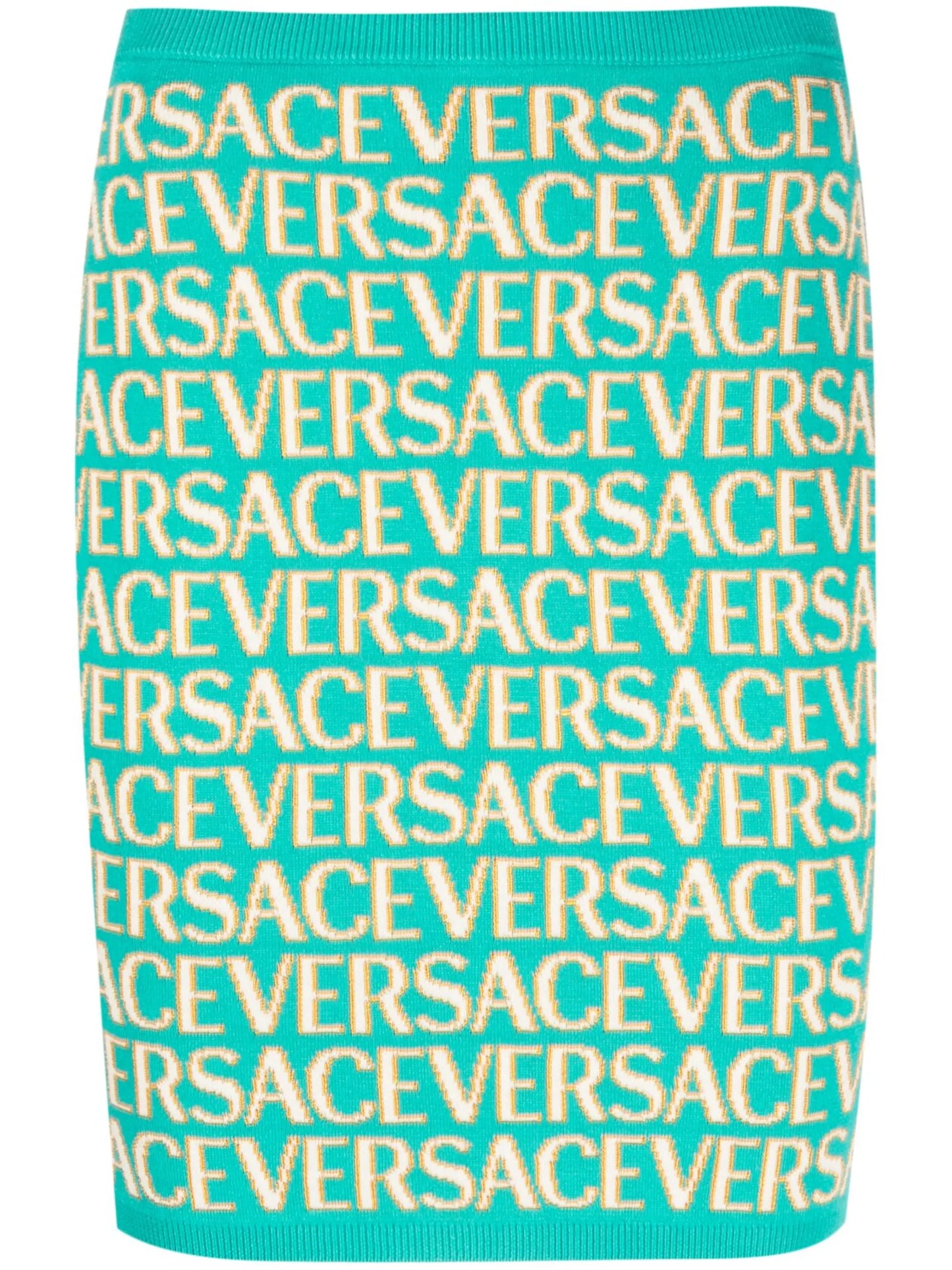 Versace Allover knitted miniskirt
