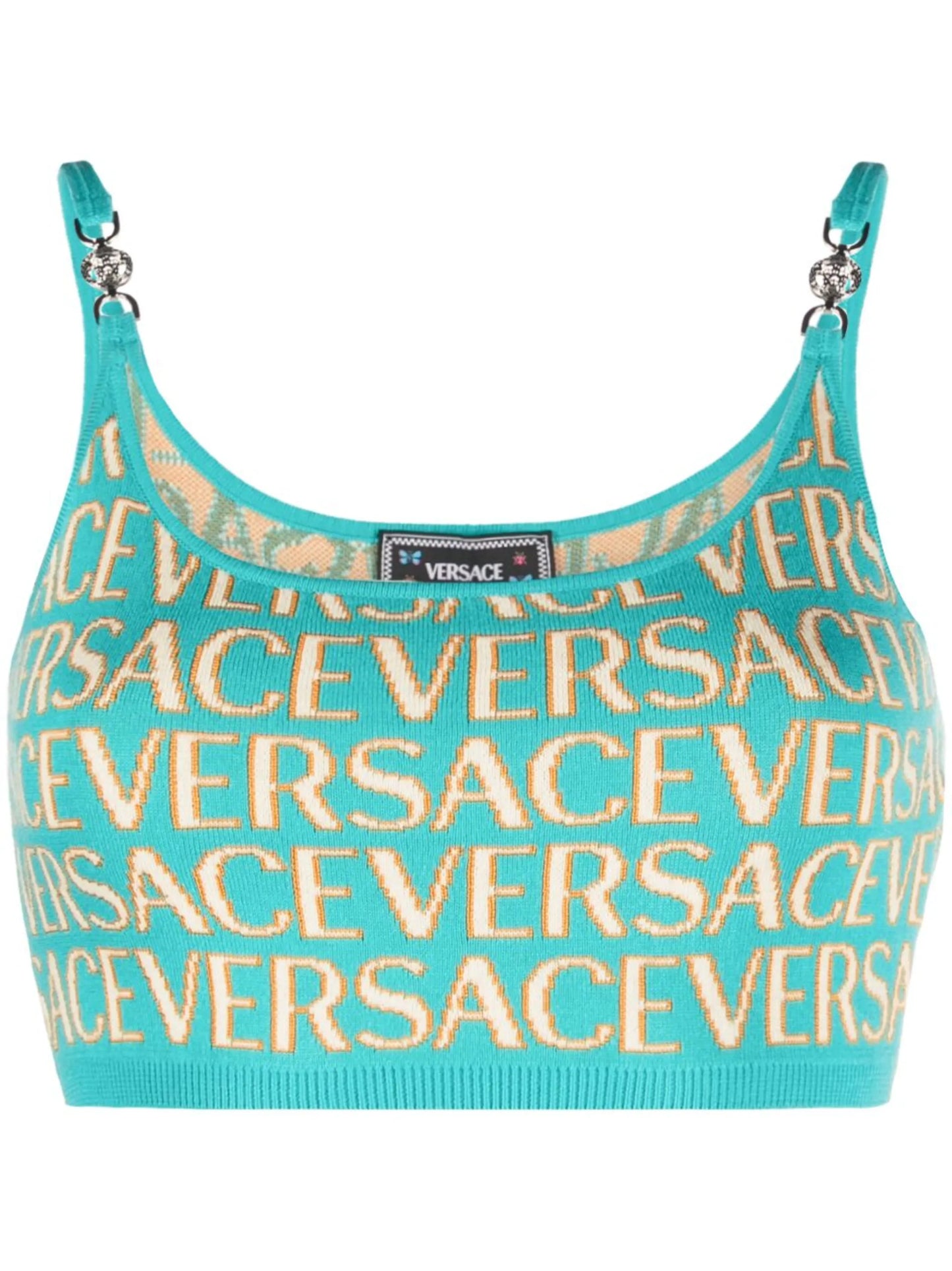 Versace Allover crop top