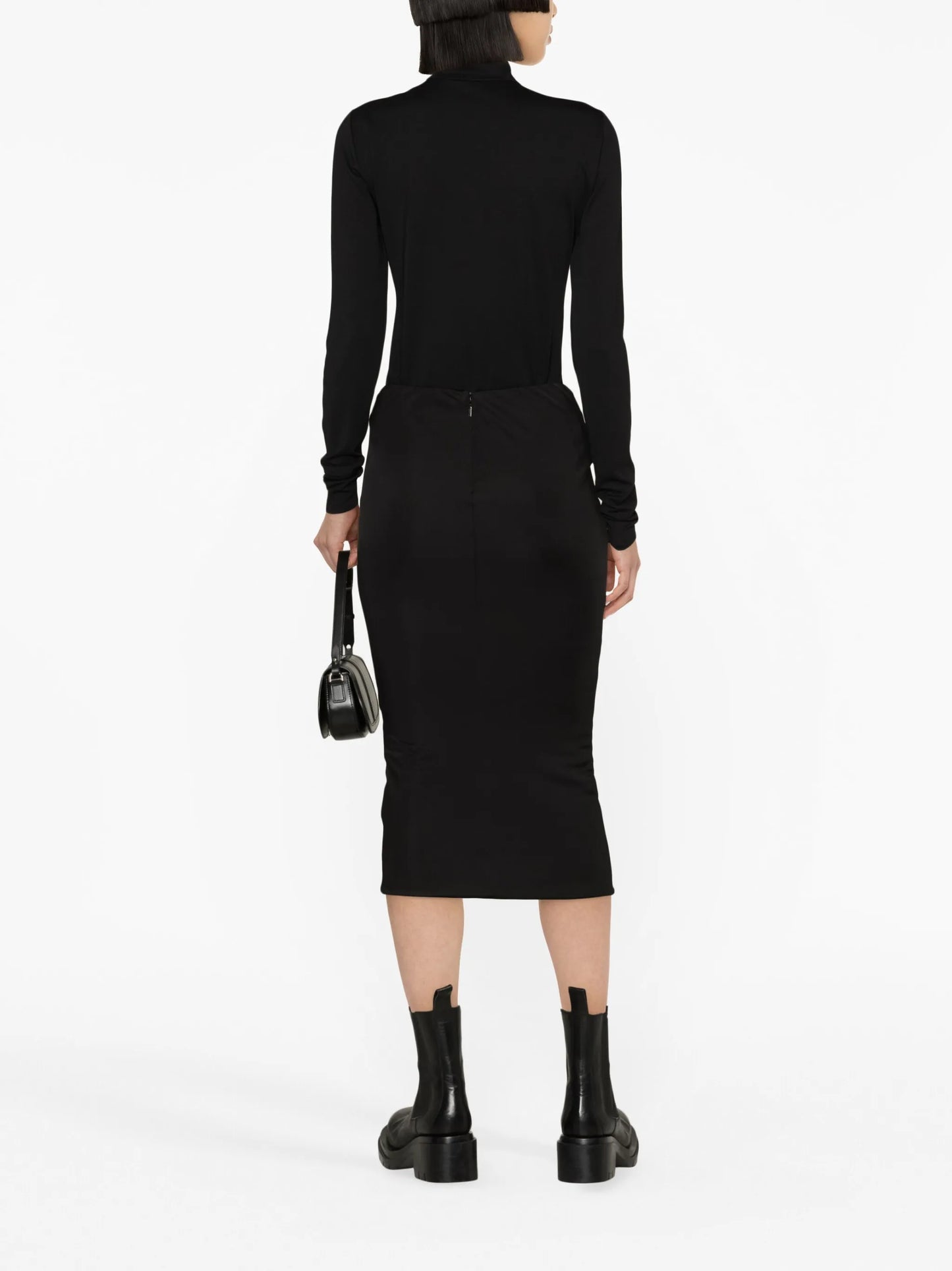 x Dua Lipa knotted midi skirt