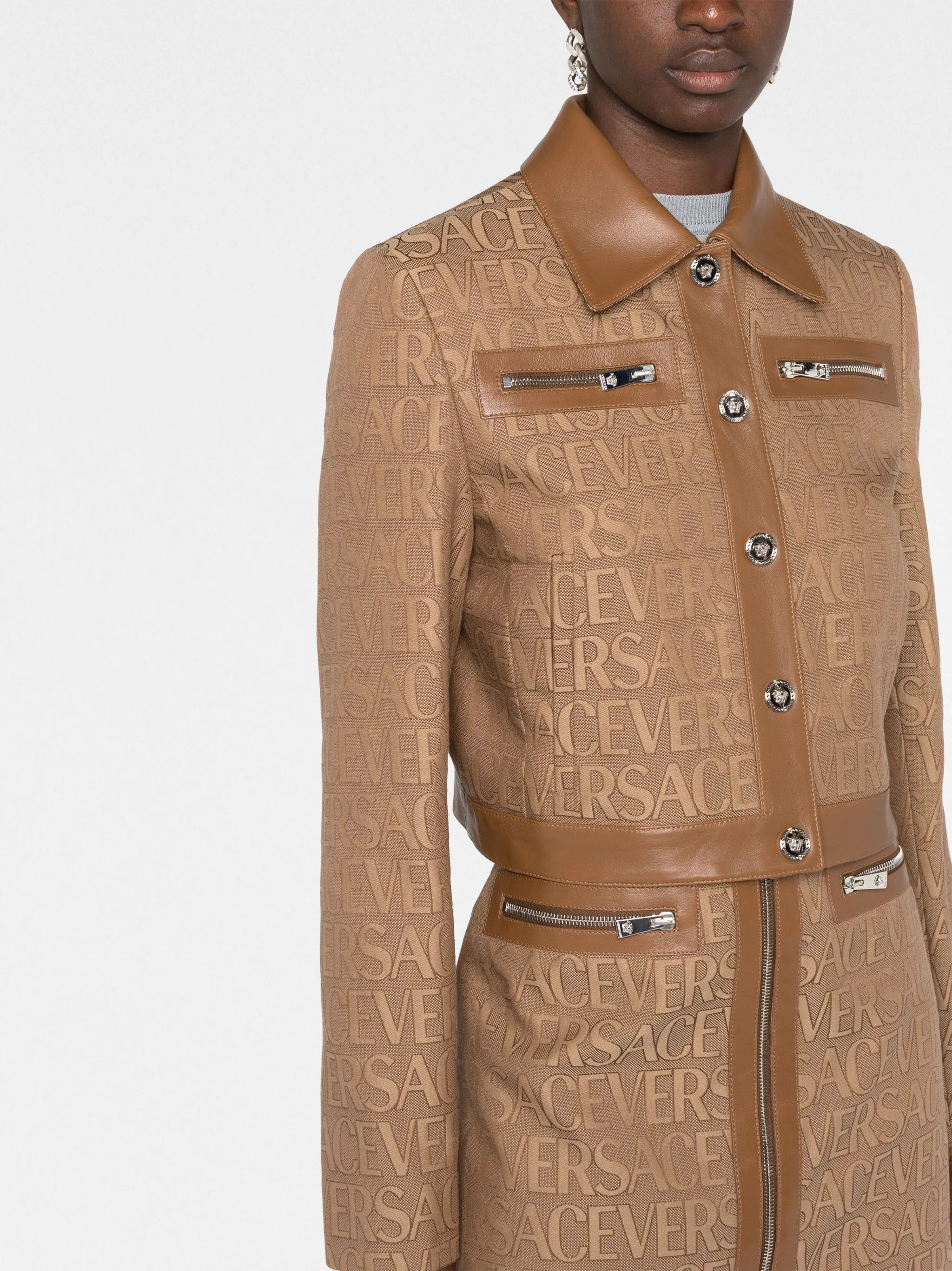 Versace Allover bomber jacket