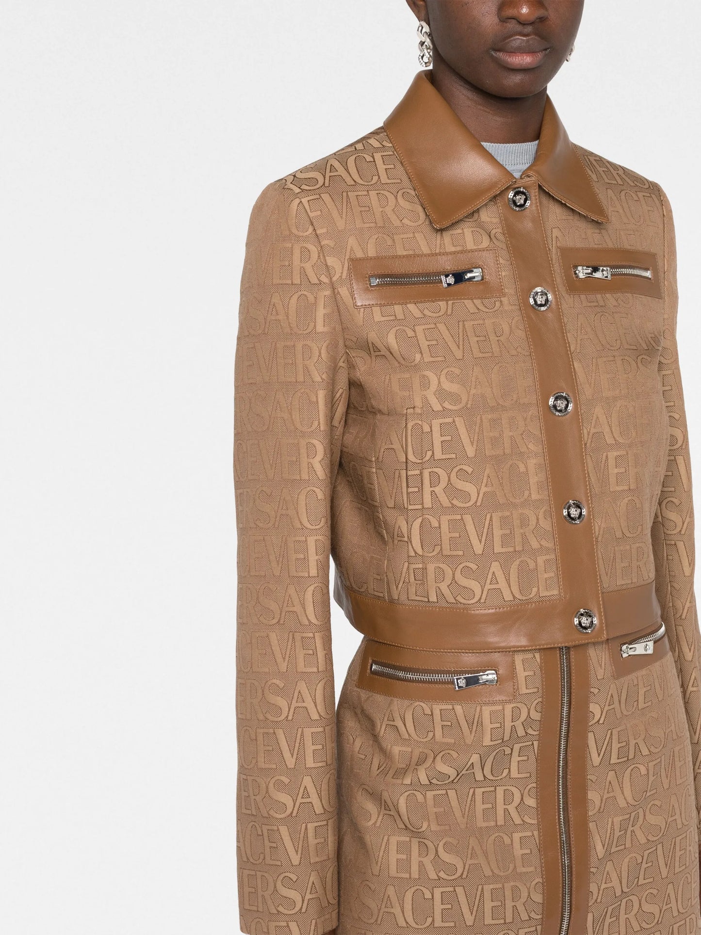 Versace Allover bomber jacket
