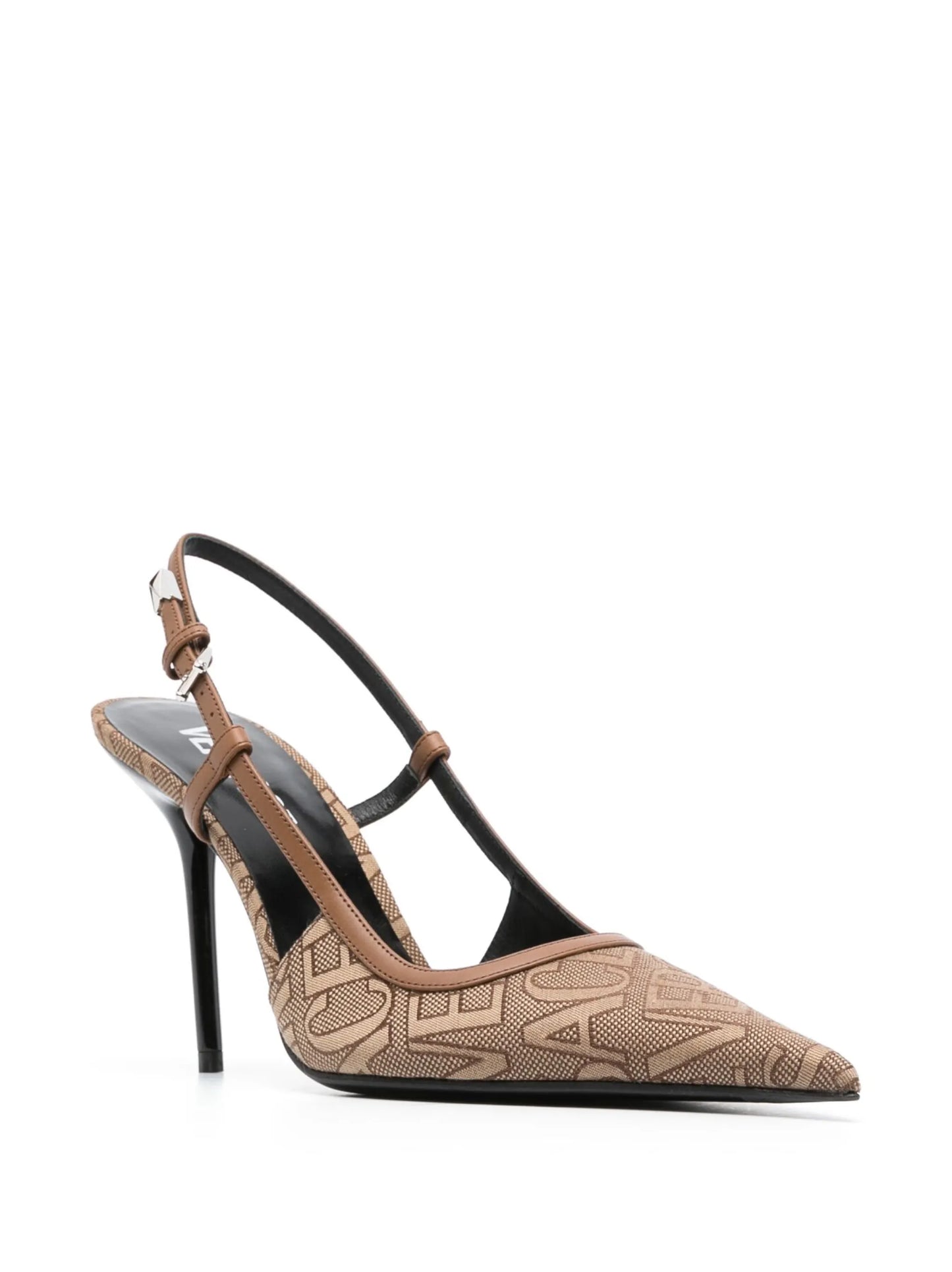 Versace Allover slingback pumps