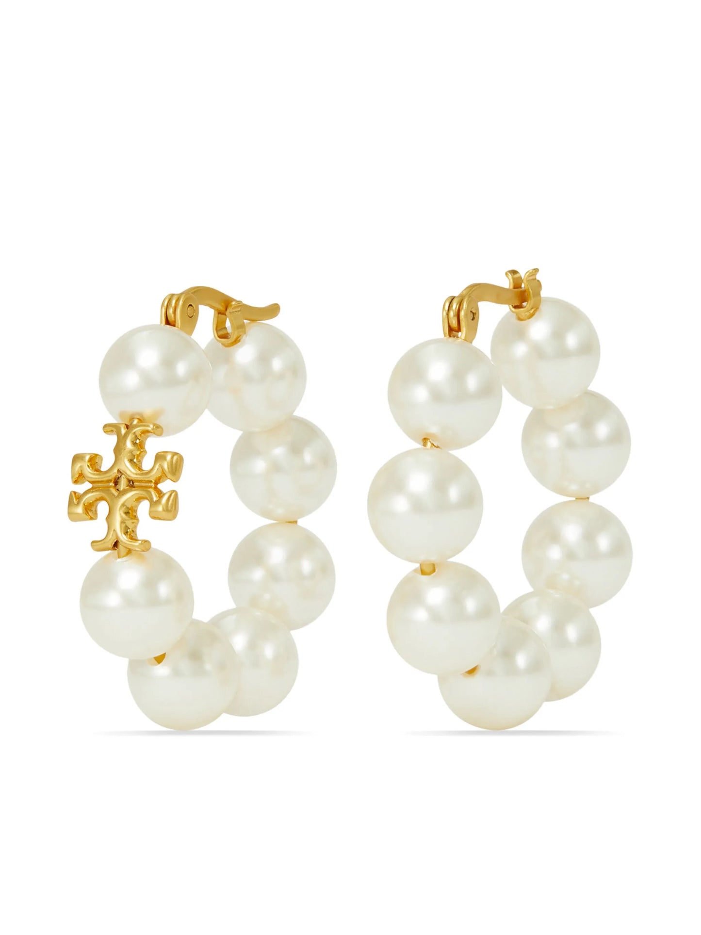 Kira pearl hoop earring