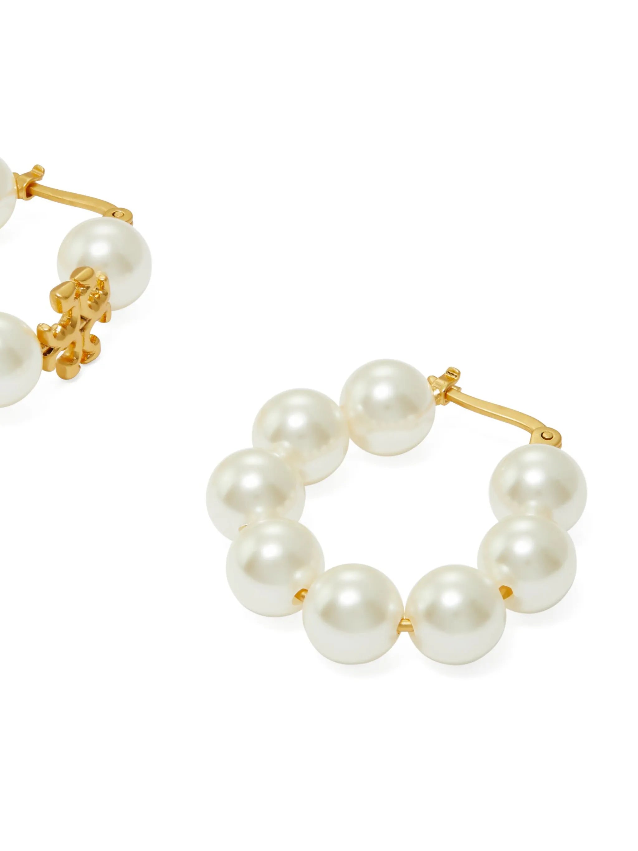 Kira pearl hoop earring