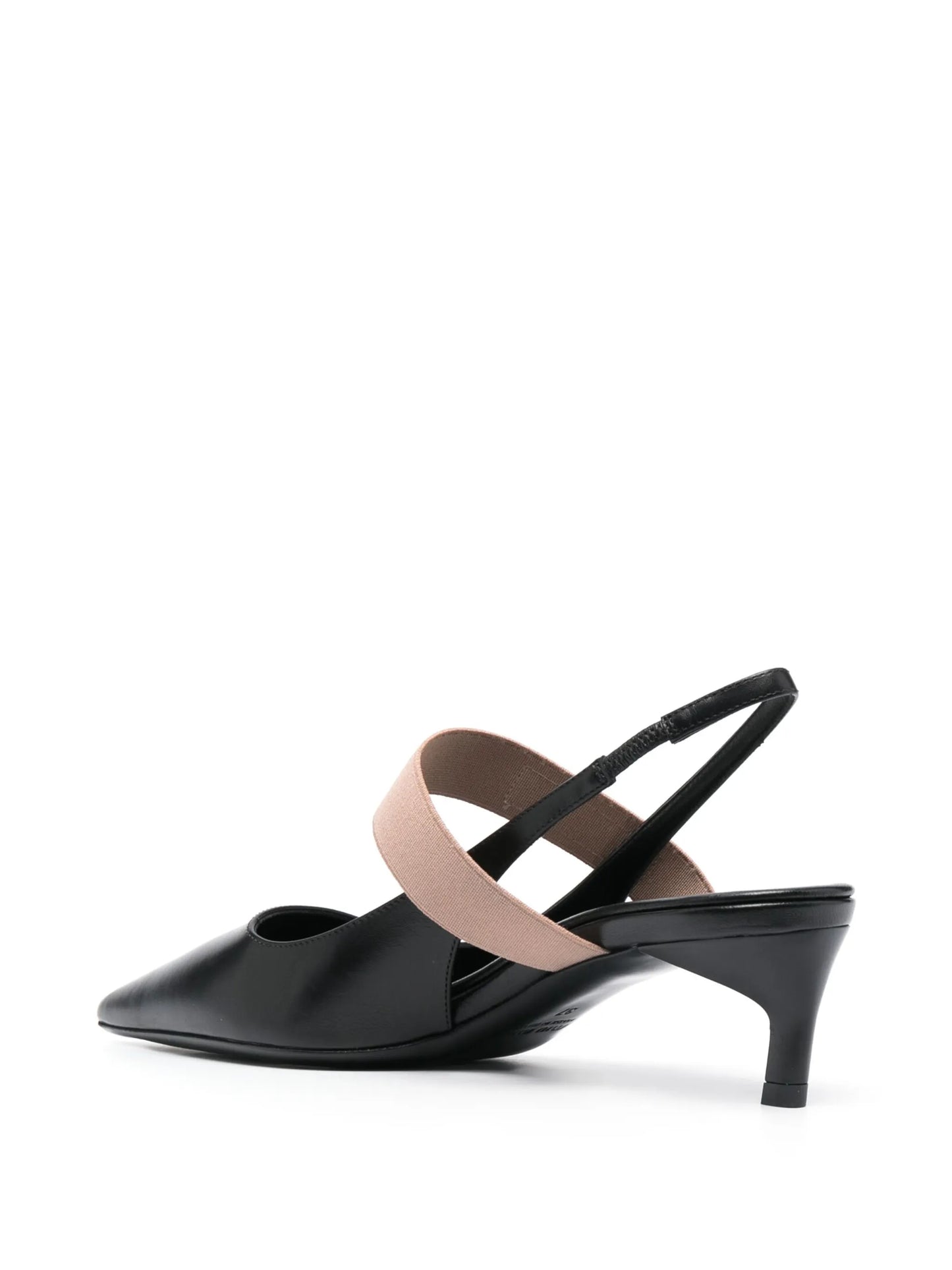 50mm logo-patch slingback pumps
