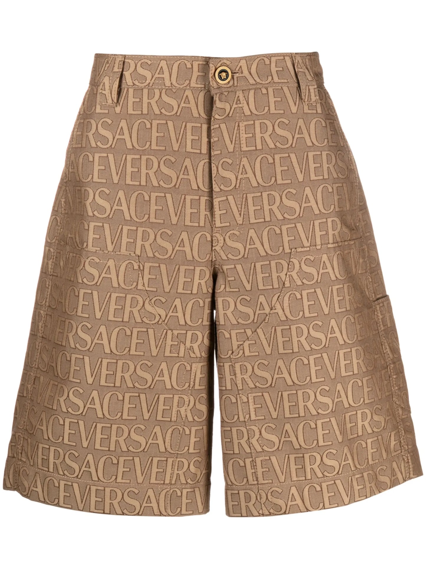 Versace Allover-jacquard bermuda shorts