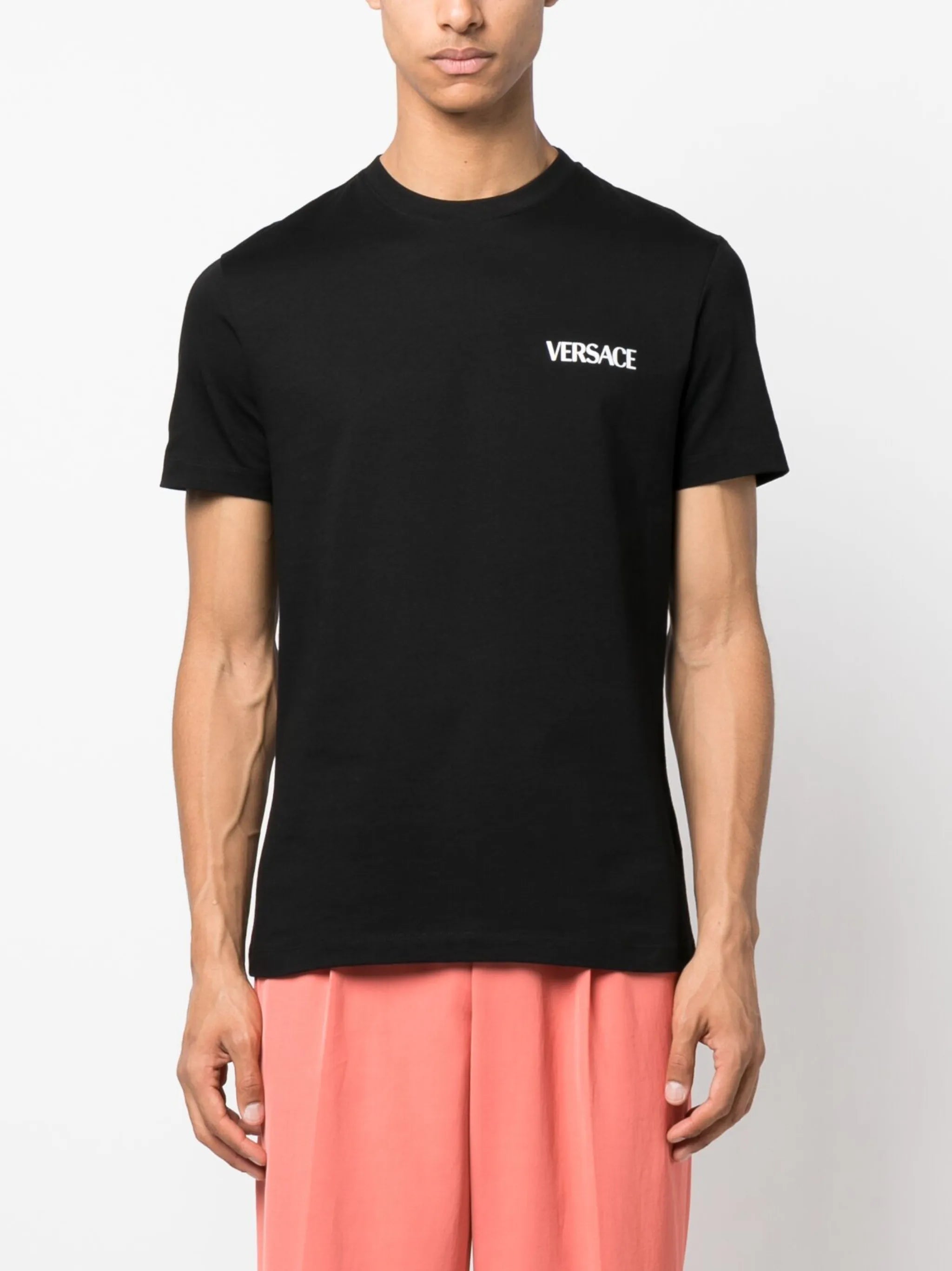 sculpture-print cotton T-shirt
