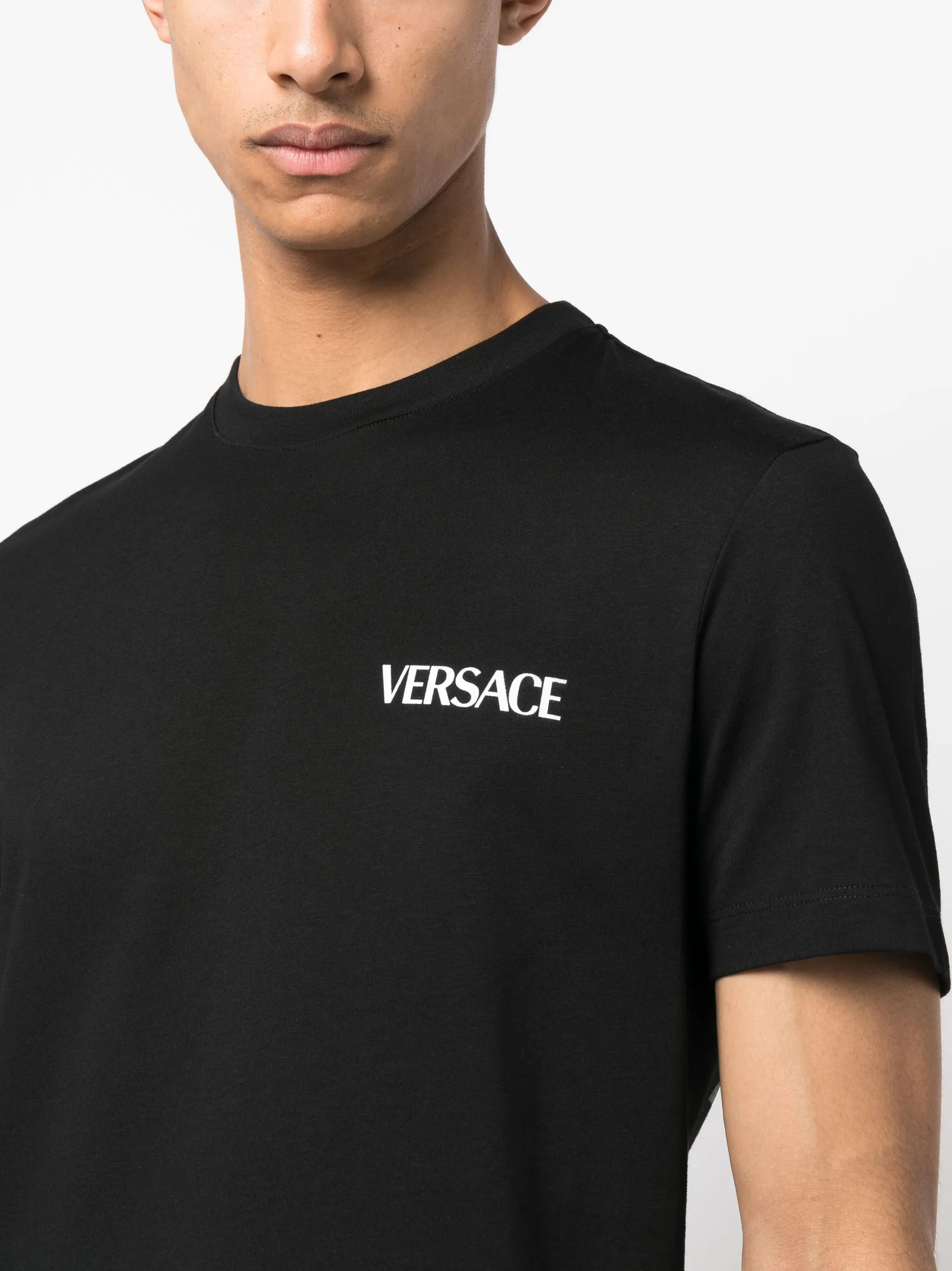 sculpture-print cotton T-shirt