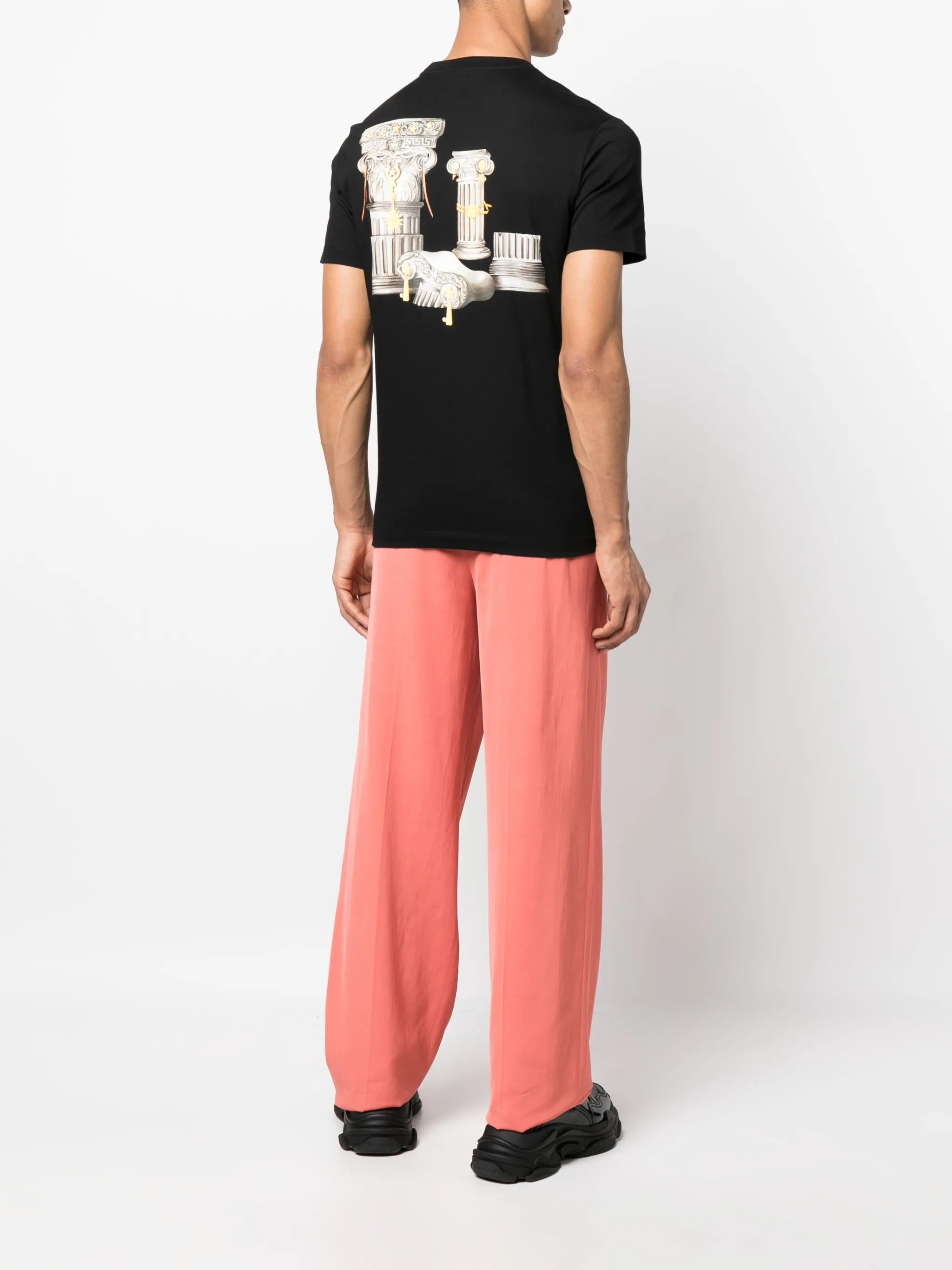 sculpture-print cotton T-shirt