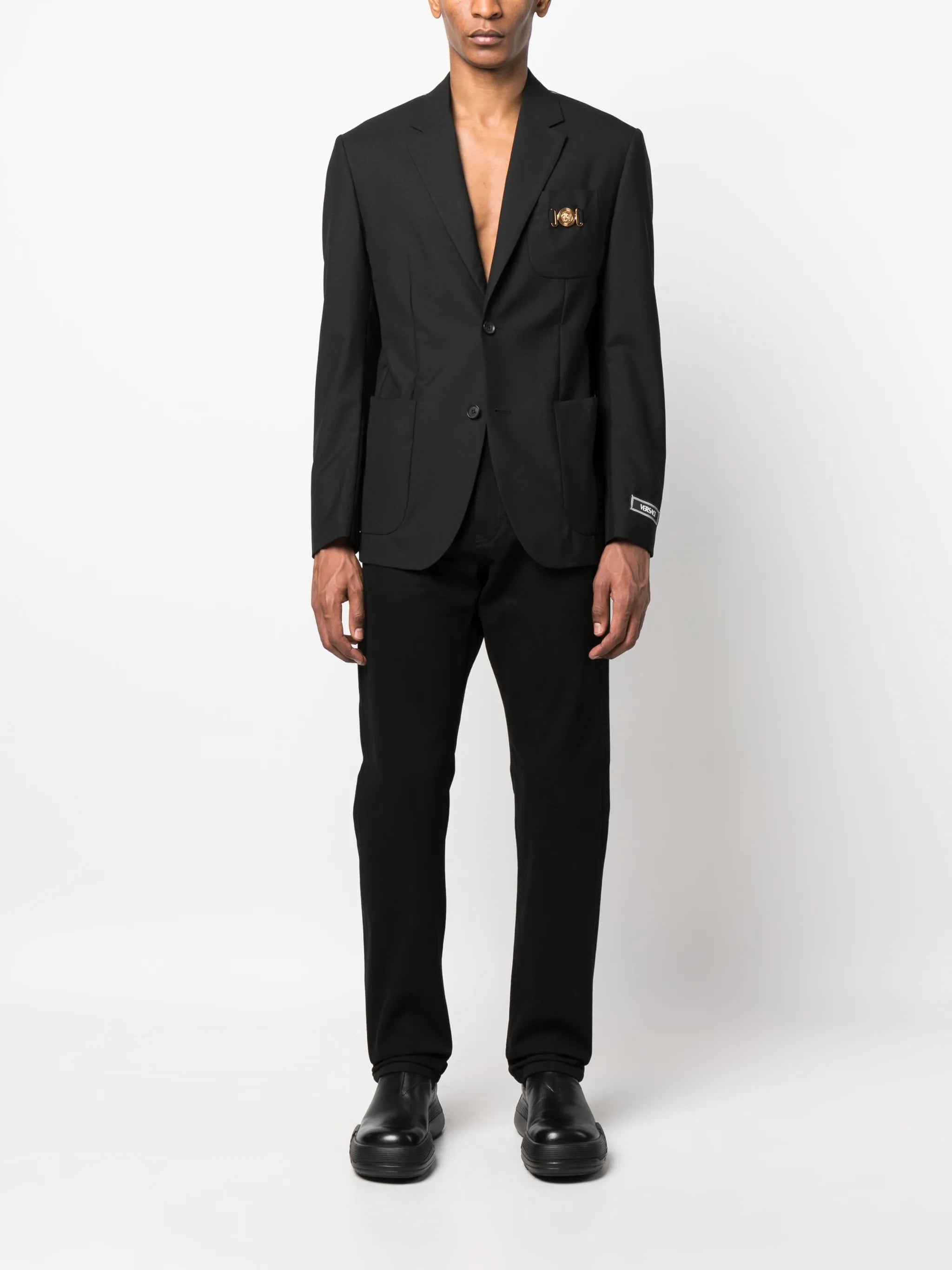wool single-breasted blazer