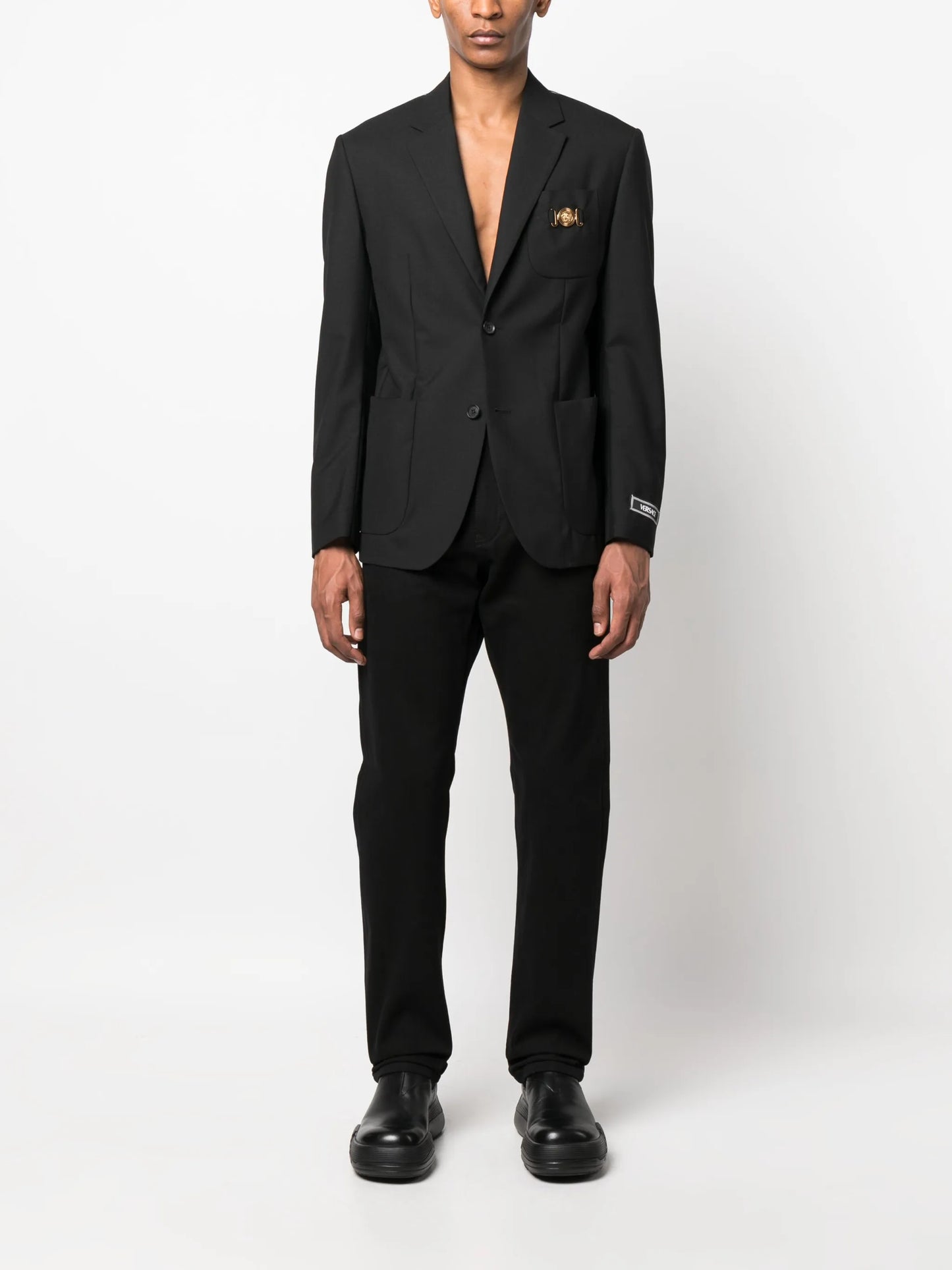 wool single-breasted blazer