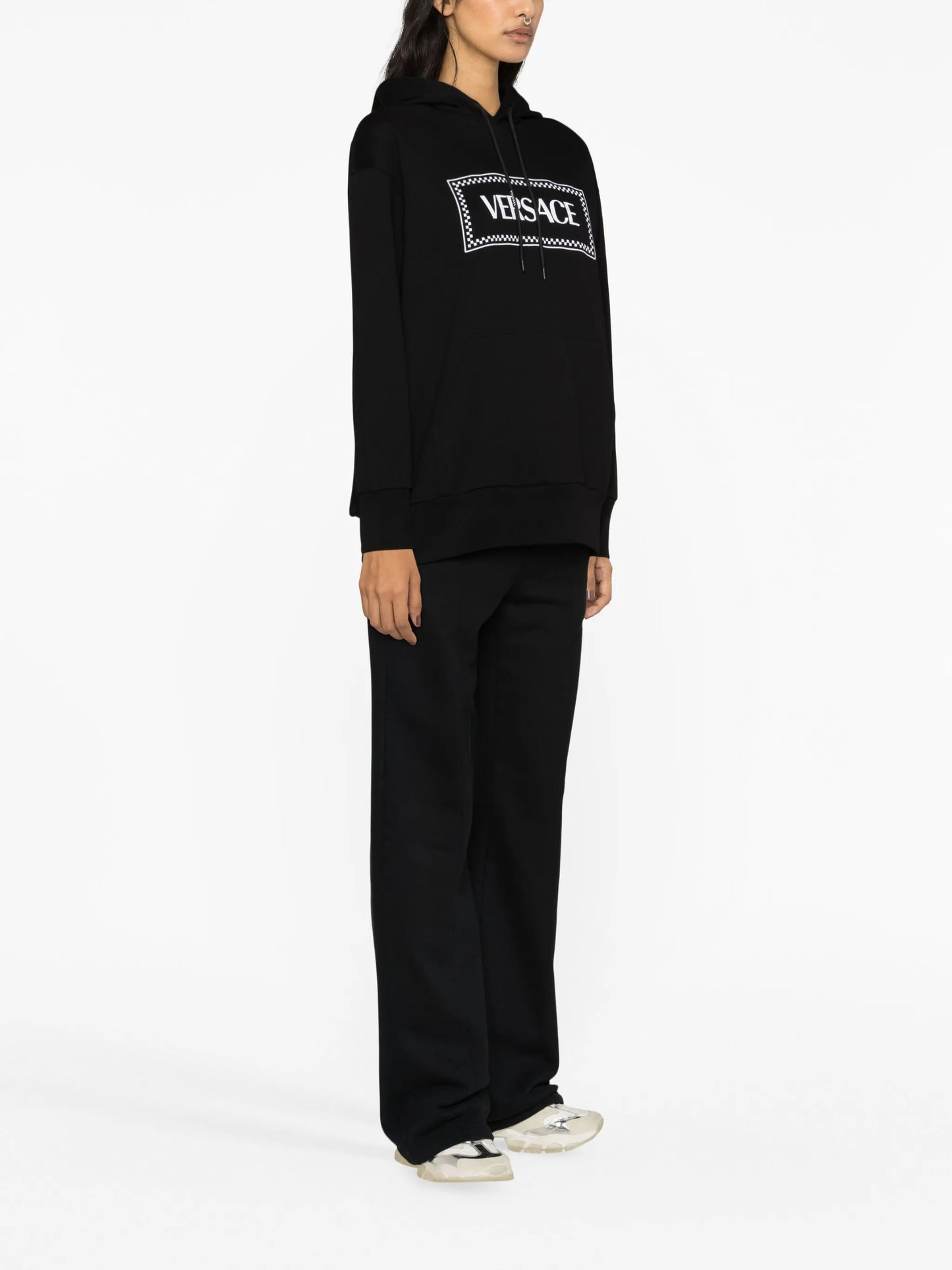logo-embroidered hoodie