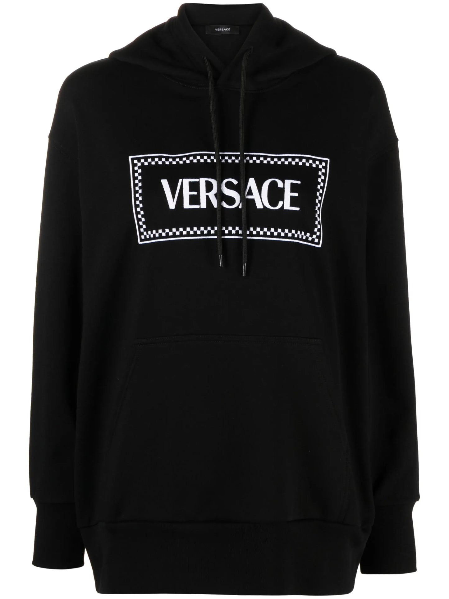 logo-embroidered hoodie
