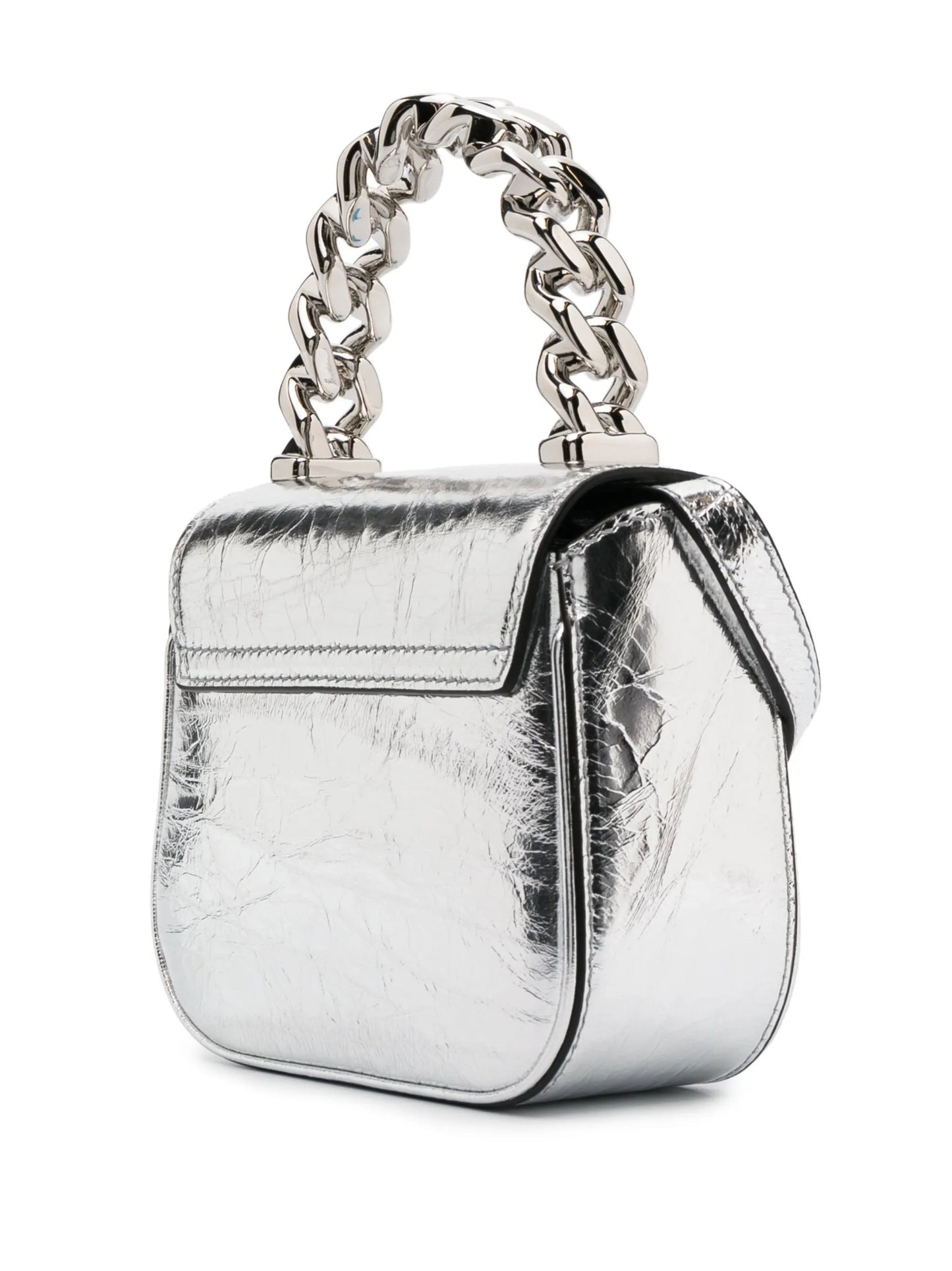 La Medusa metallic leather mini bag