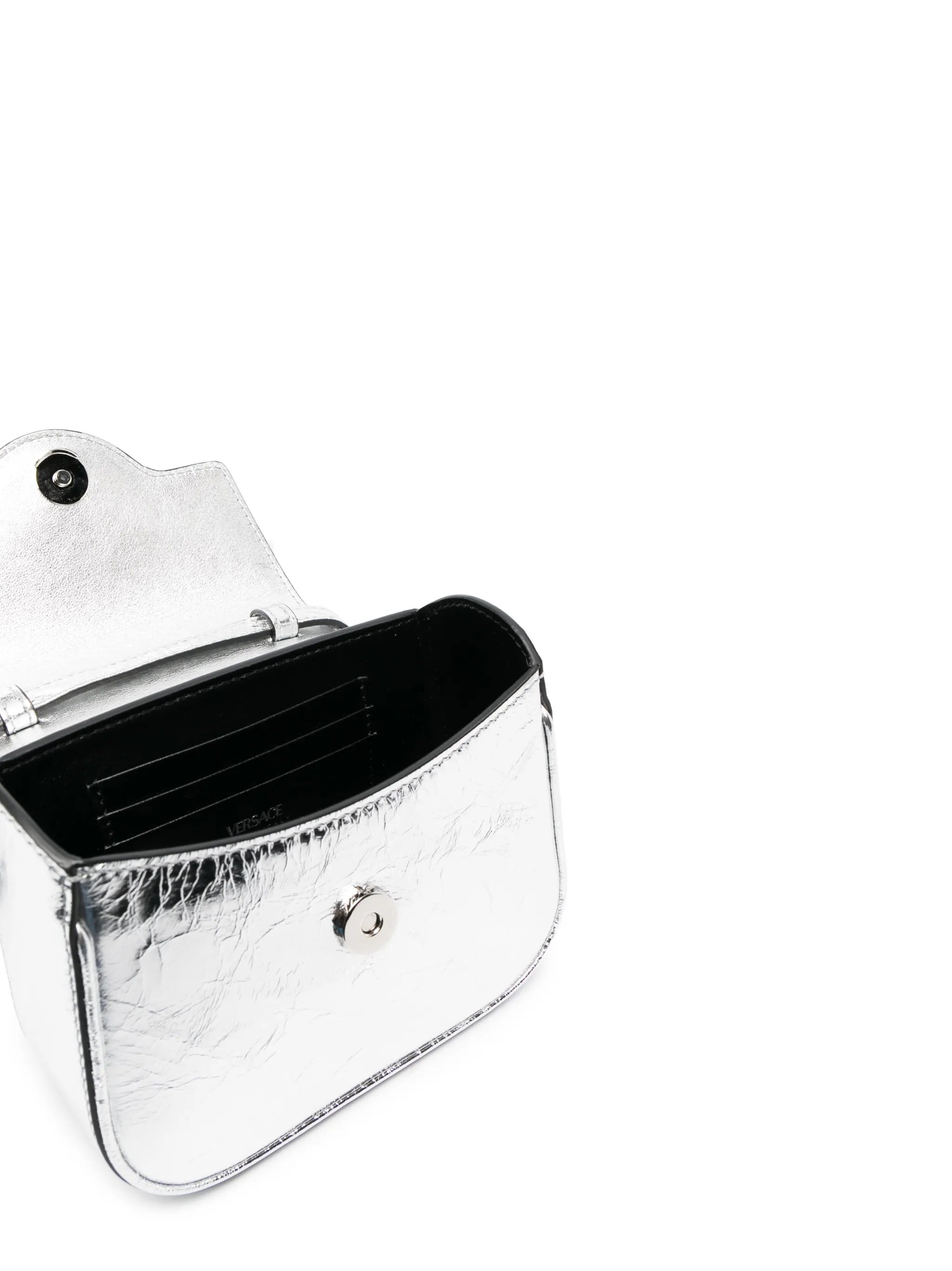La Medusa metallic leather mini bag