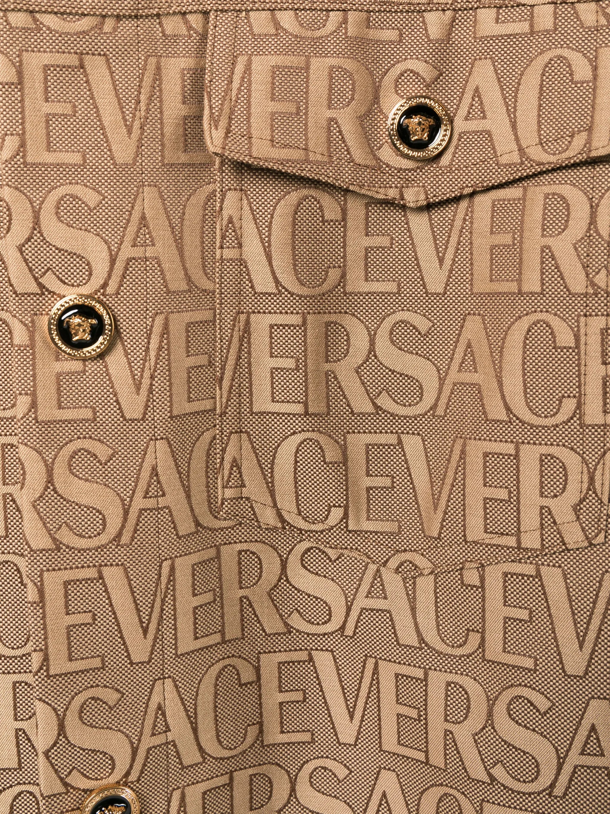 Versace Allover-print shirt jacket