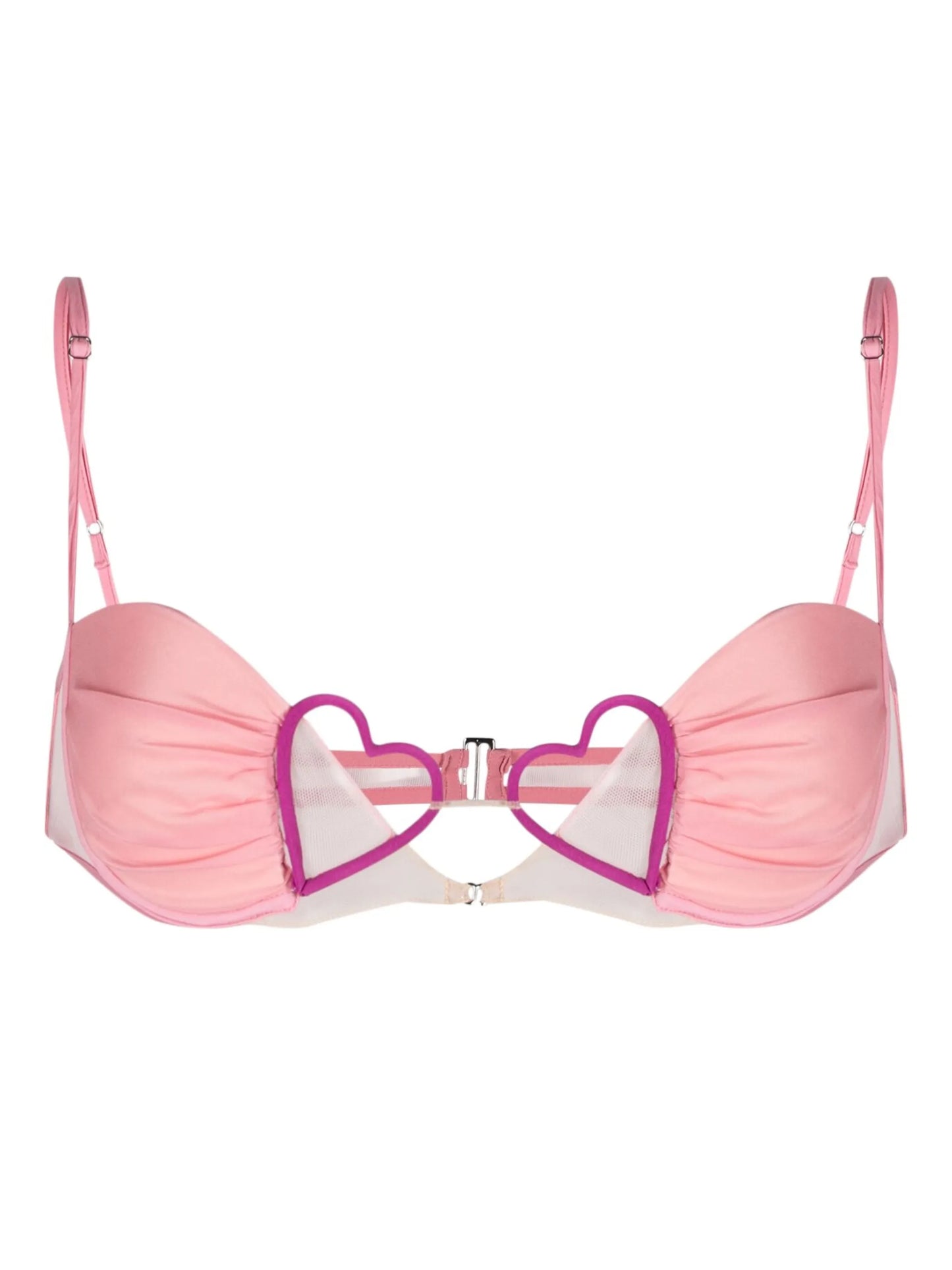 heart-detail underwire bra